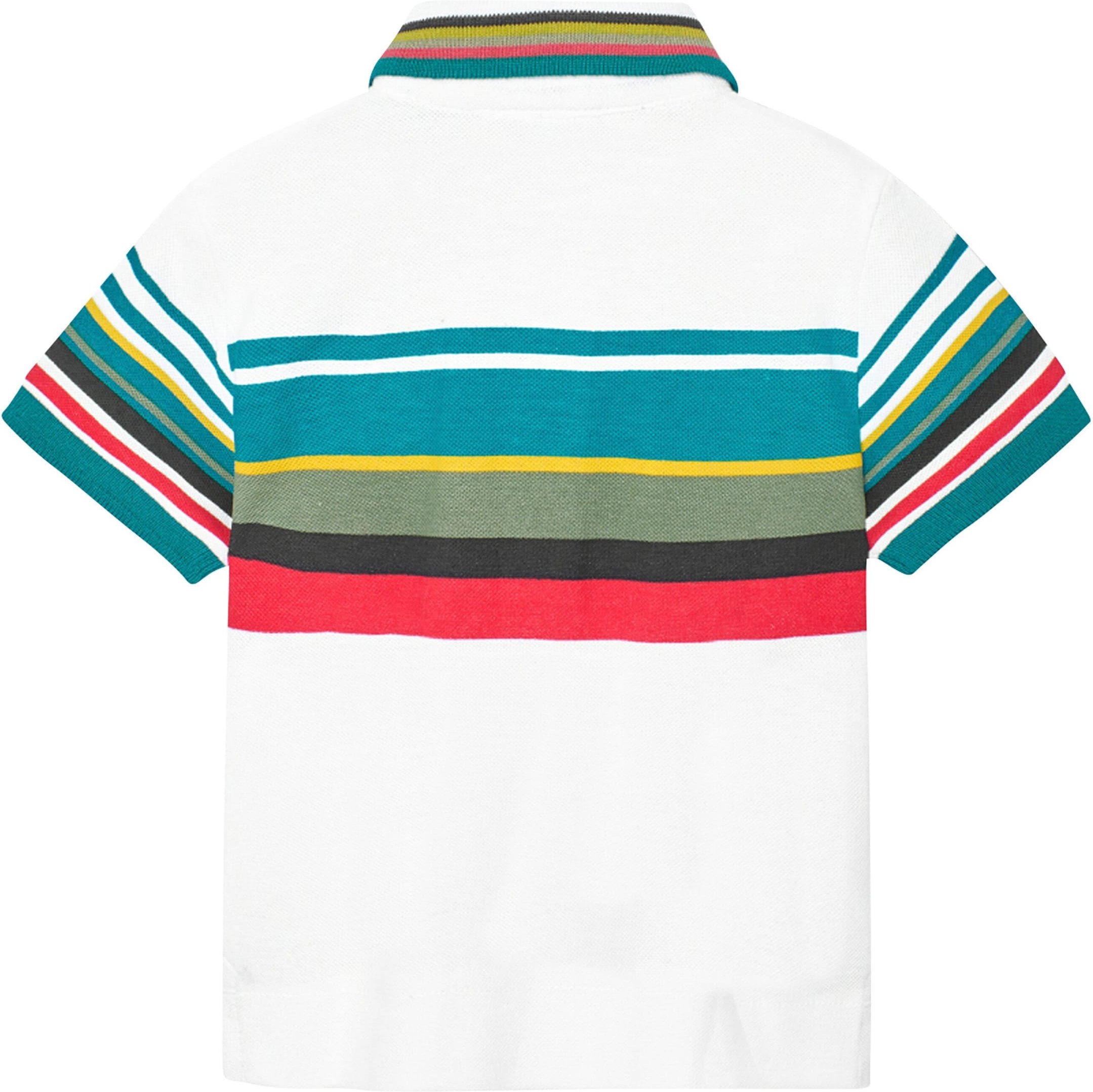 Boboli Polo-T-Shirt Streifen Piqué