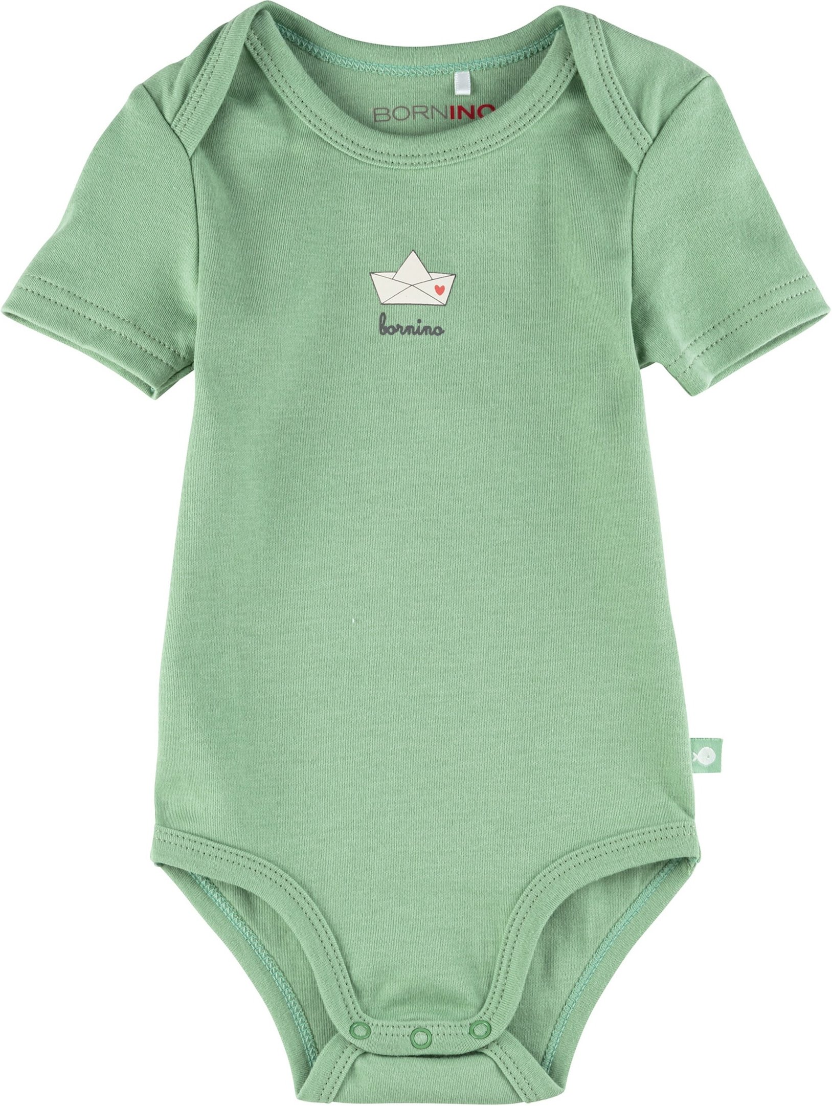 Bornino Summer Beach 2er-Pack Bodys kurzarm Fische Papierboot