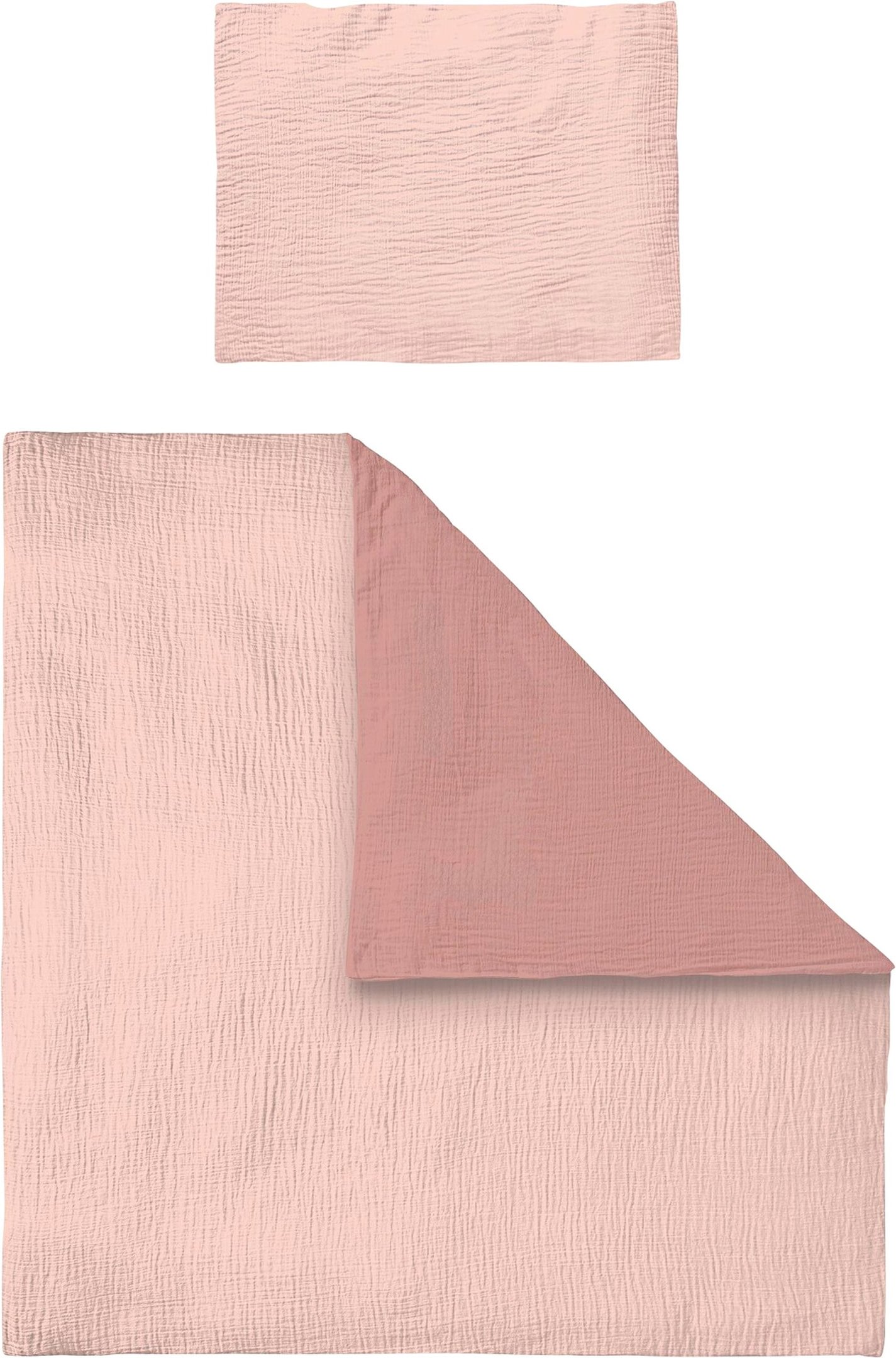 Bornino Home Wende-Bettwäsche Musselin 35x40/80x80 cm