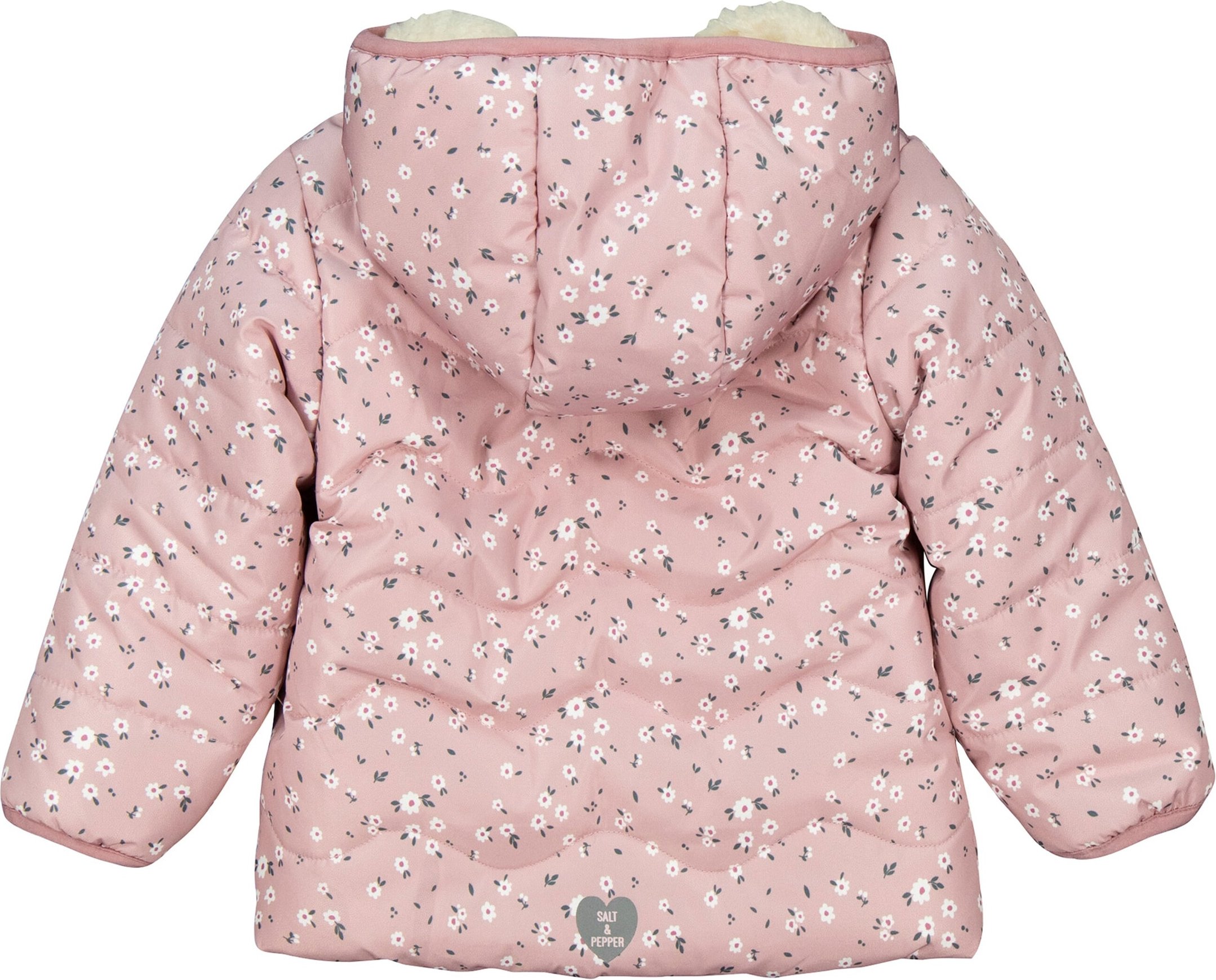 Salt And Pepper Steppjacke mit Kapuze Plüschfutter Blumen