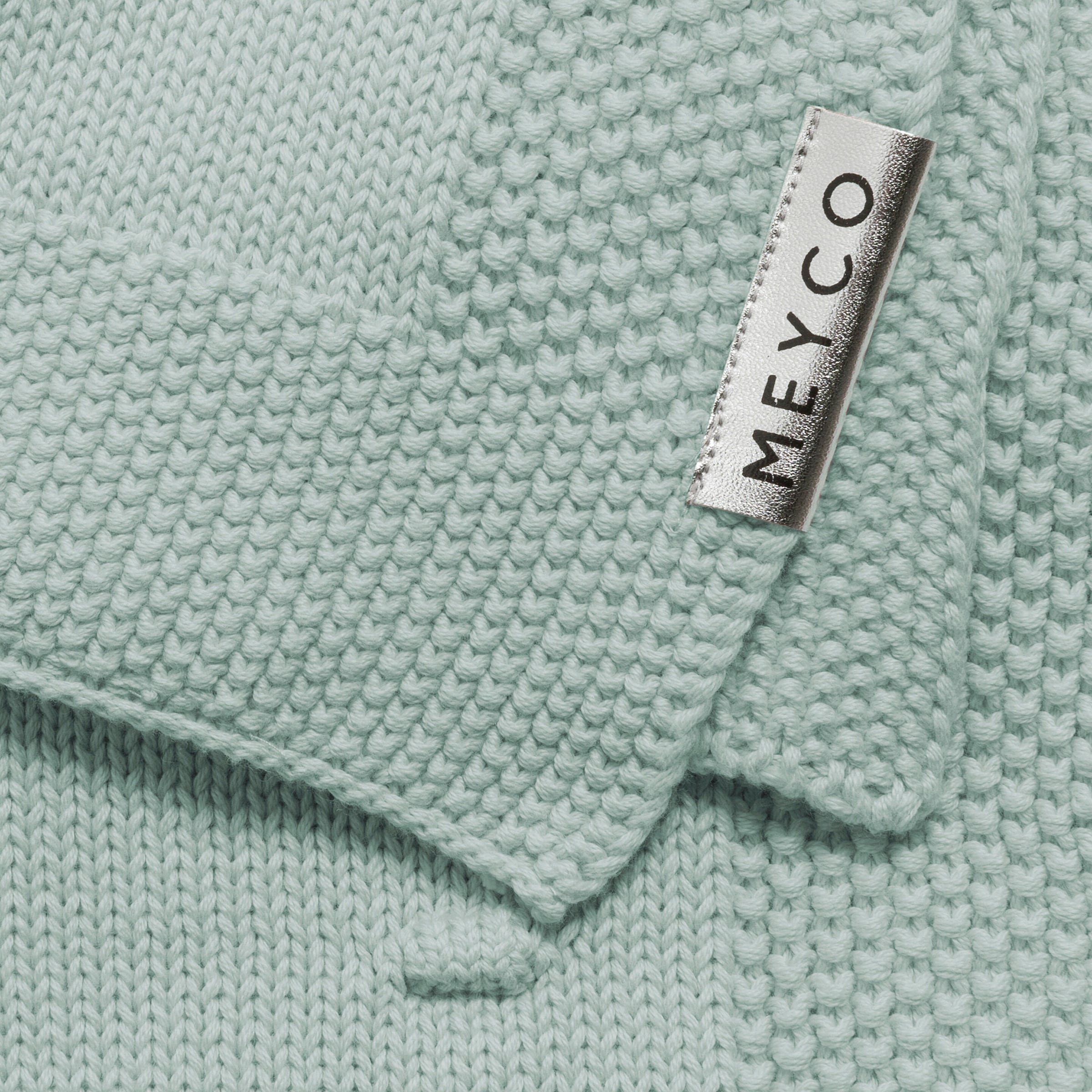 Meyco Baby Babydecke Knots gestrickt 75x100 cm 1.0 TOG