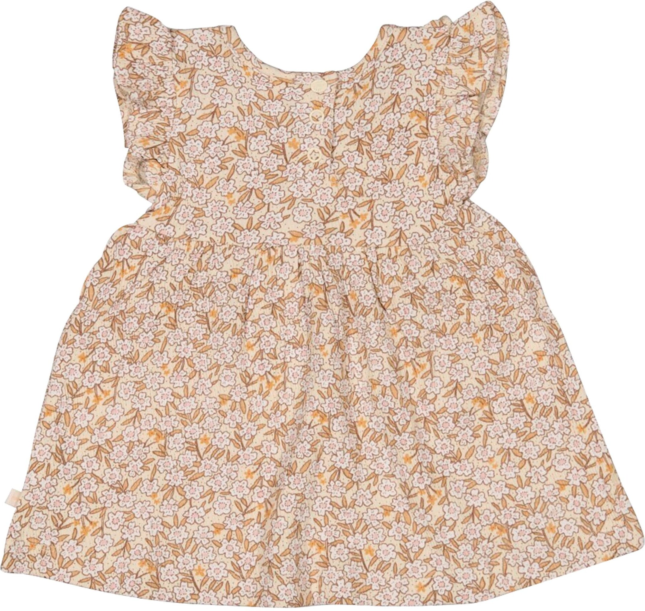 Feetje Krepp-Kleid Flügelarm Blumen