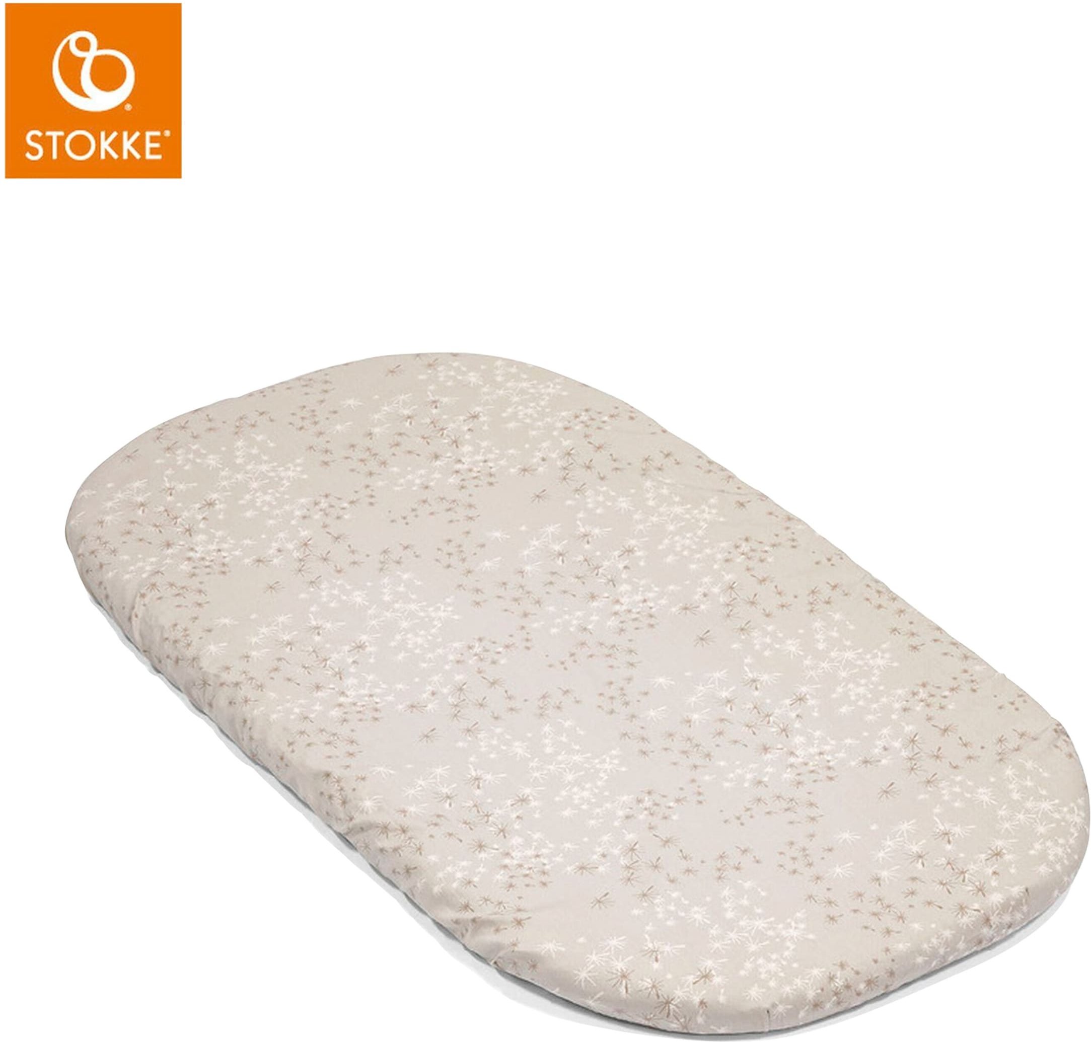 Stokke® Snoozi™ 2er-Pack Spannbetttücher Dandelion Beige & Vanilla Cream