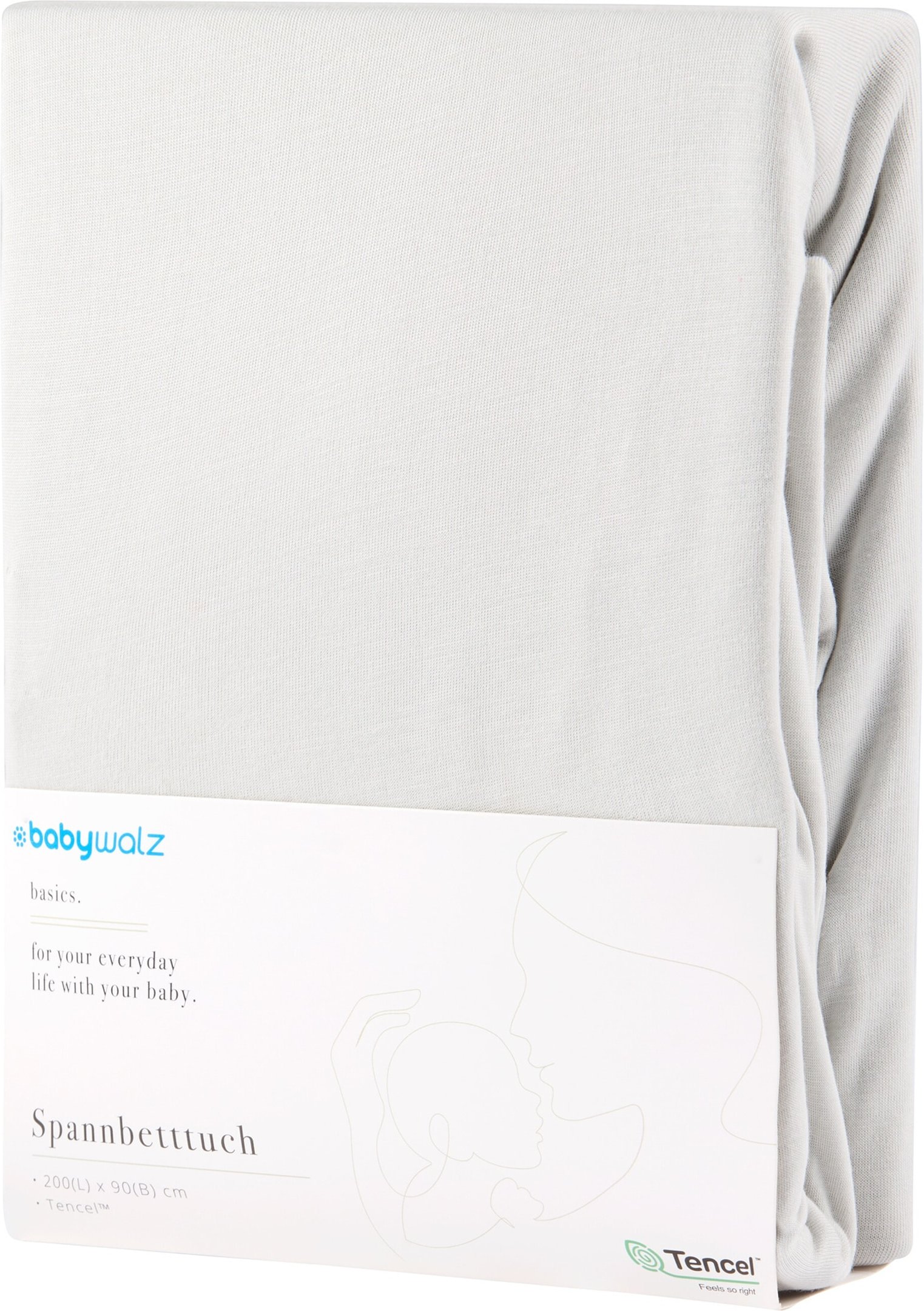 Baby-Walz Basics Spannbetttuch TENCEL™ 90x200 cm