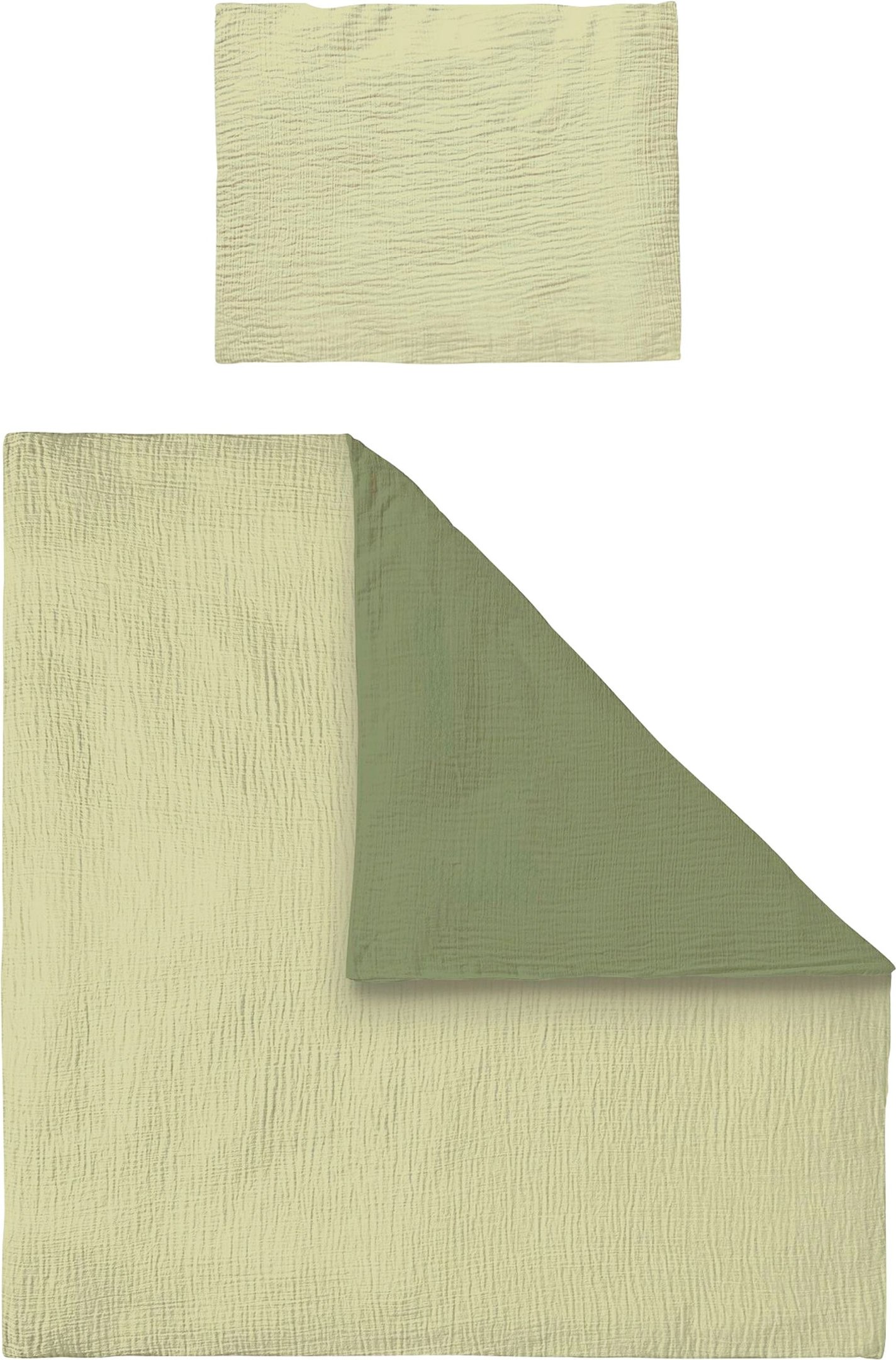 Bornino Home Wende-Bettwäsche Musselin 35x40/80x80 cm