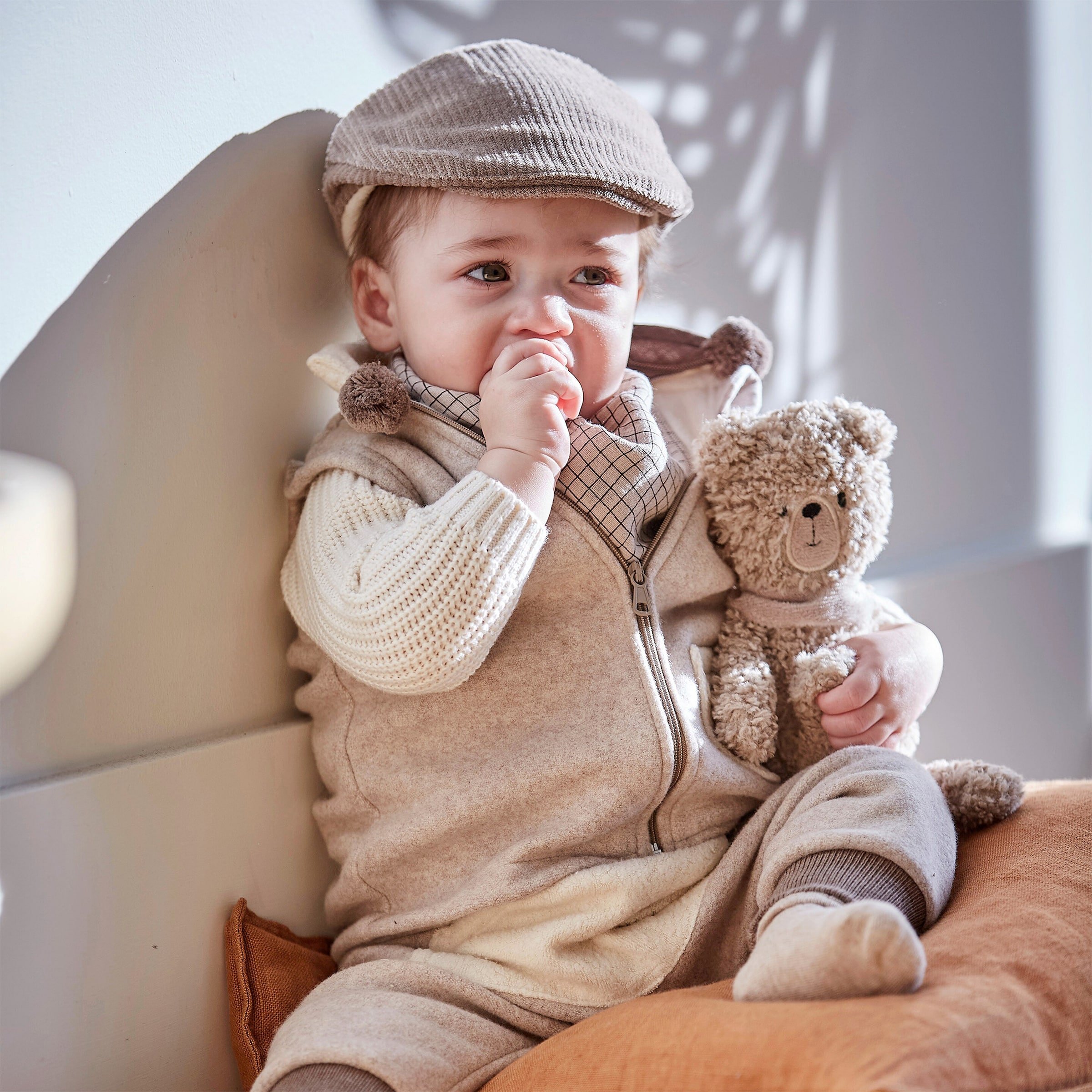 Maximo Cord-Schiebermütze mit Nackenschutz