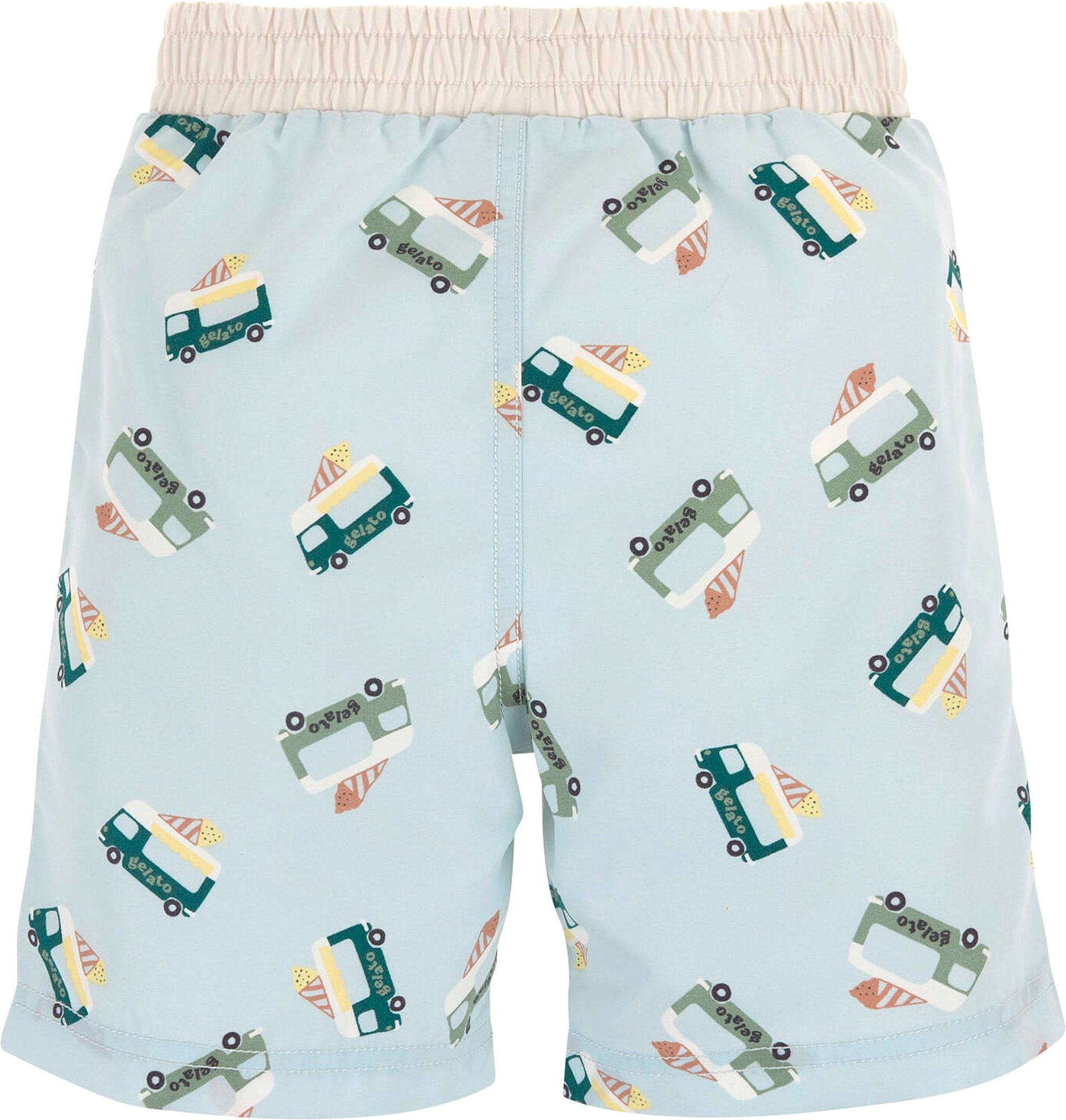 Lässig Badeshorts mit Windeleinsatz und UV-Schutz Eiswagen