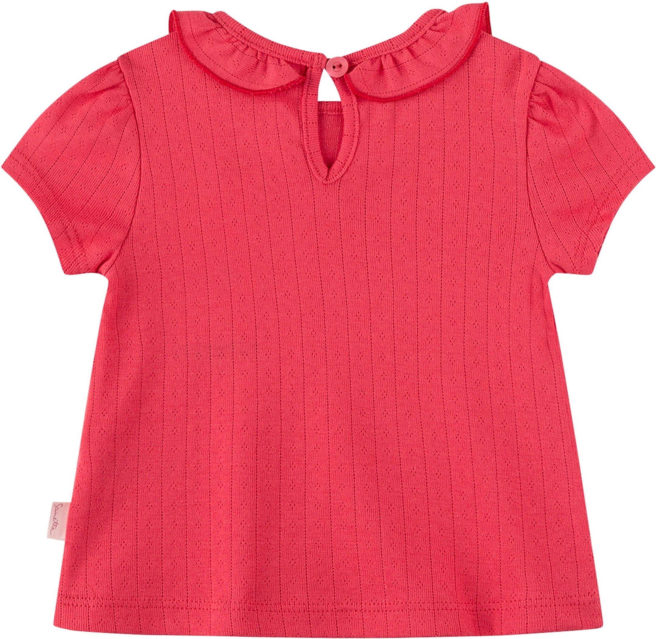 Sanetta Fiftyseven Ajour-T-Shirt Rüschenkragen