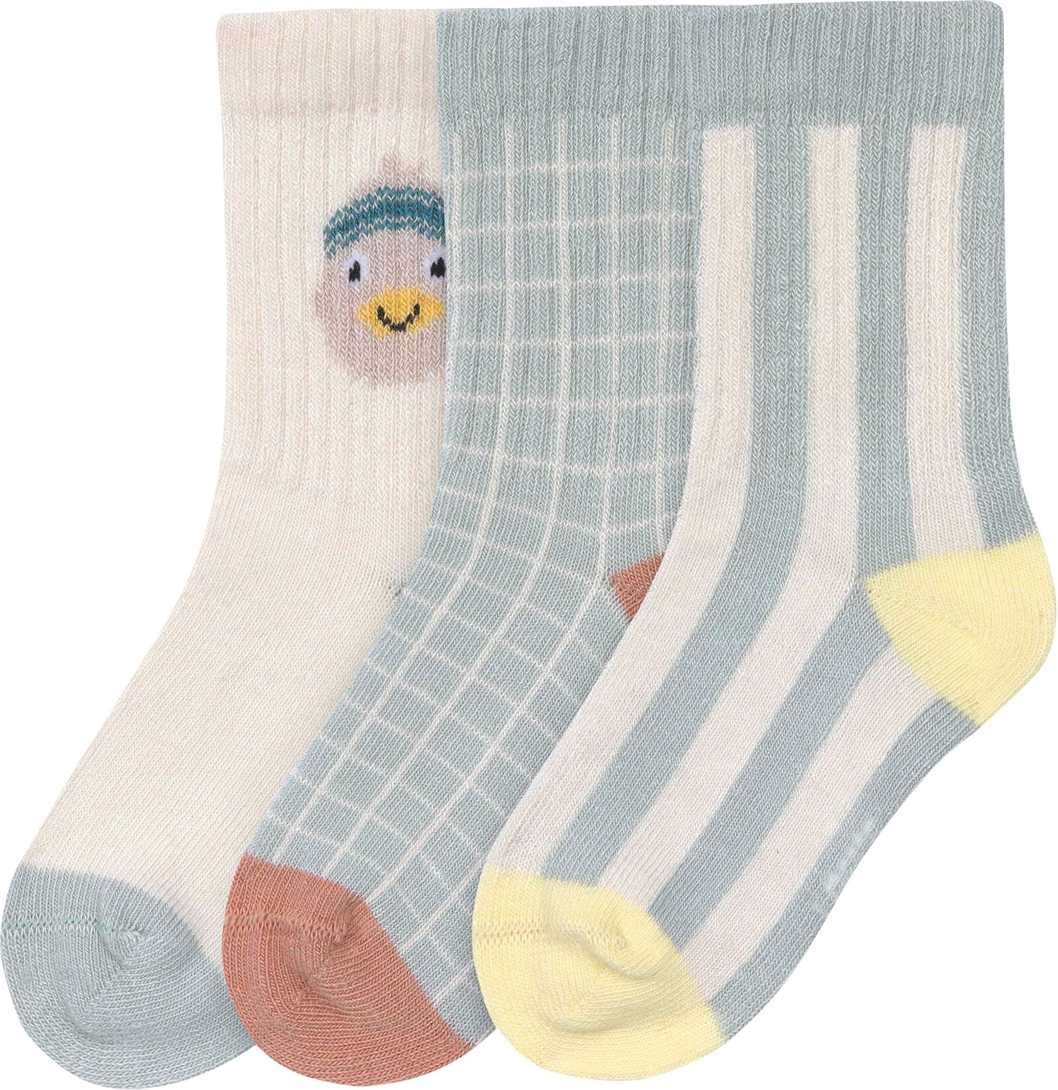 Lässig 3er-Pack Socken Ente Streifen
