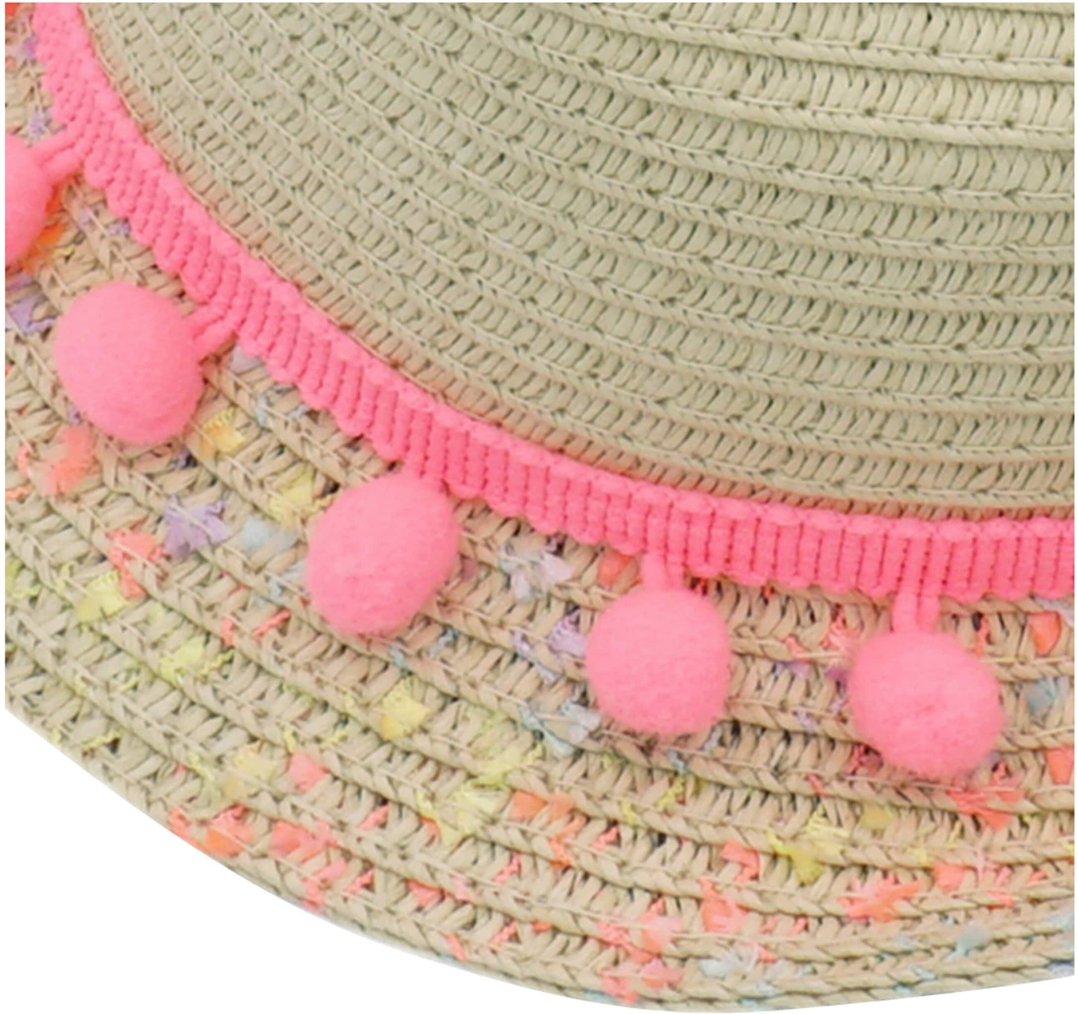 Maximo Strohhut mit Pompons