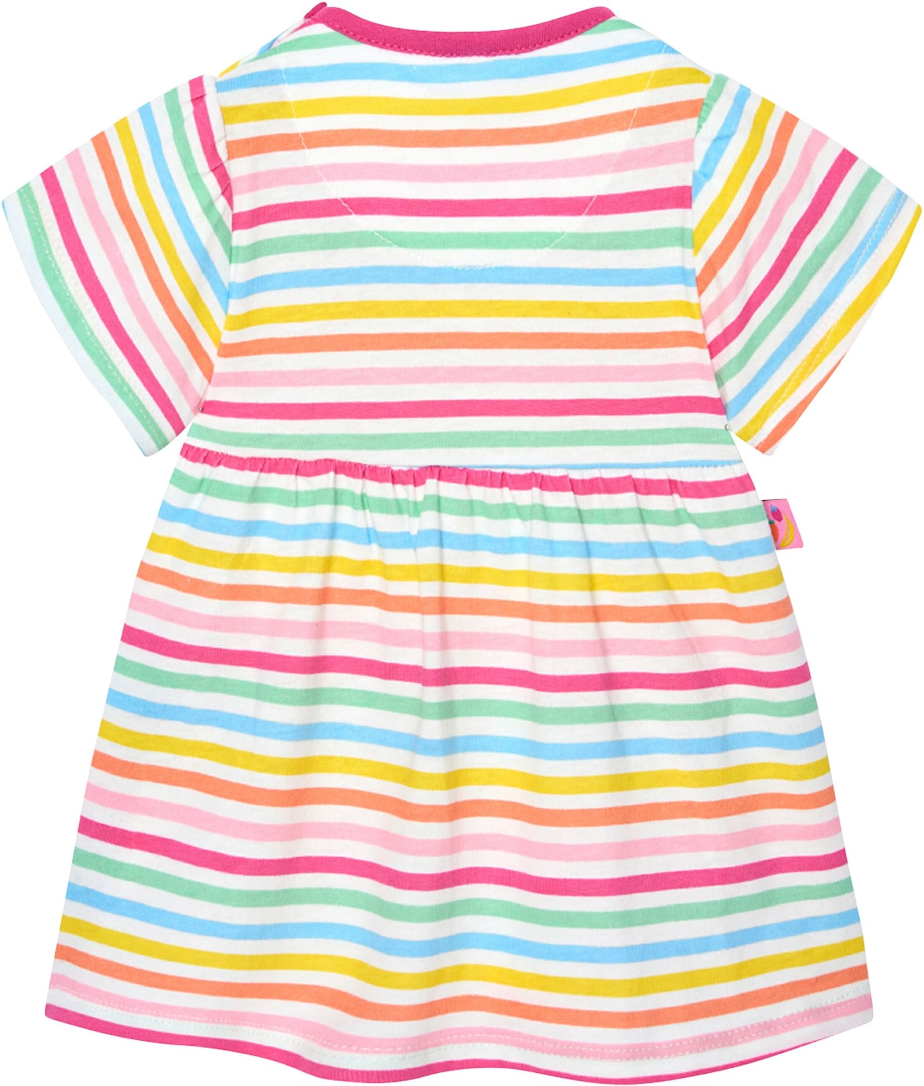 Boboli Kleid kurzarm Früchte Streifen