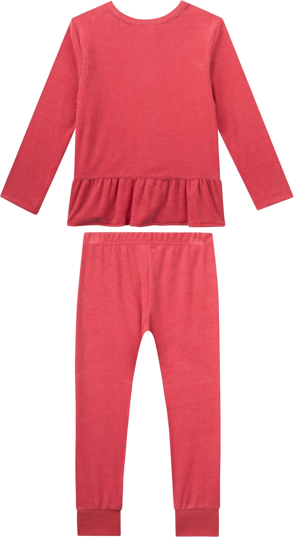 Sanetta Frottee-Schlafanzug Rüsche Blume