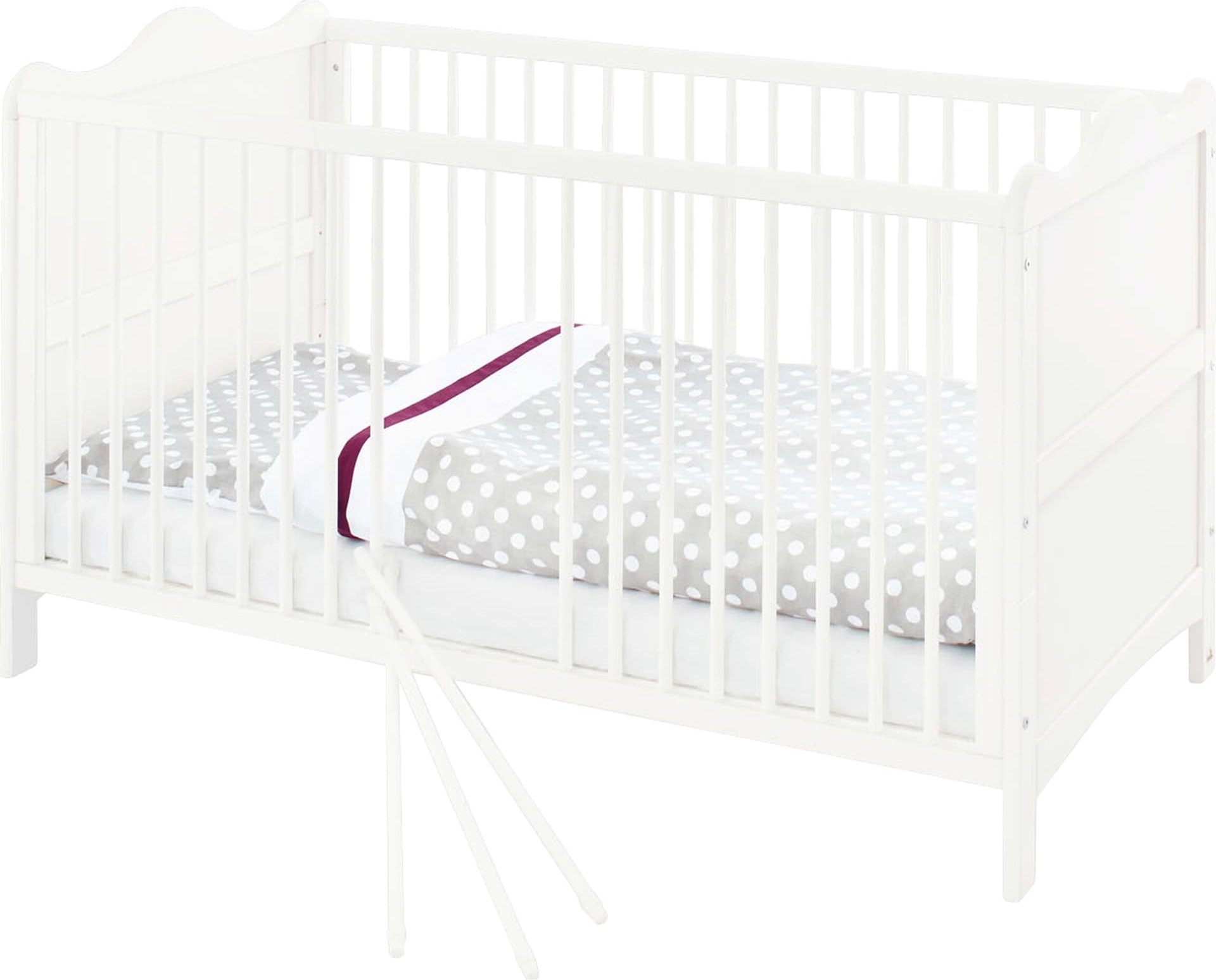 Pinolino 3-tlg. Babyzimmer Florentina extrabreit groß, inkl. extrabreitem Regalaufsatz