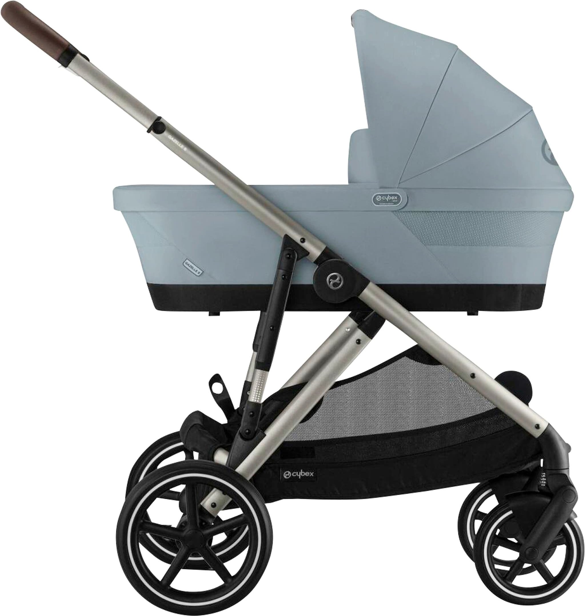 Cybex Gold Kombikinderwagen eGazelle Trio-Set inkl. Babyschale Cloud G