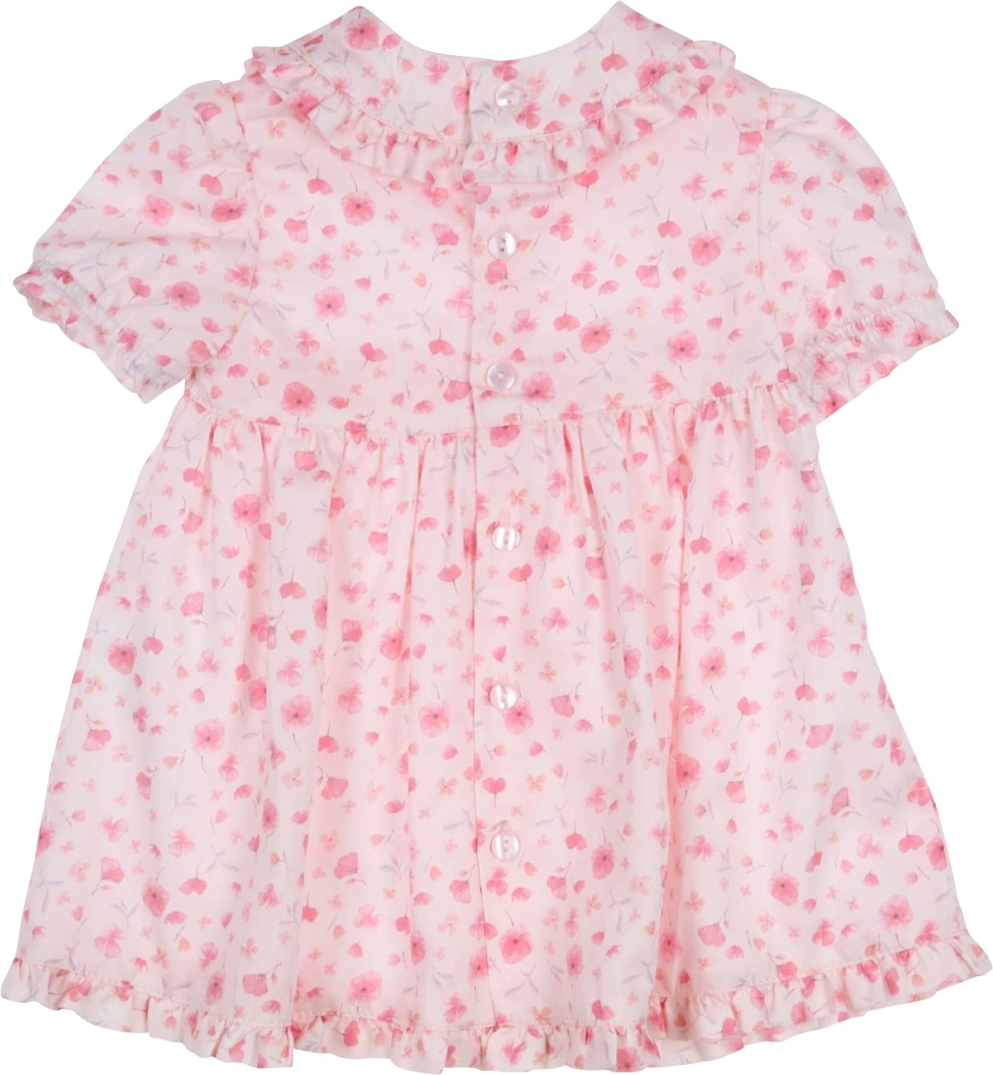 Gymp Kleid kurzarm Blumen Rüschen