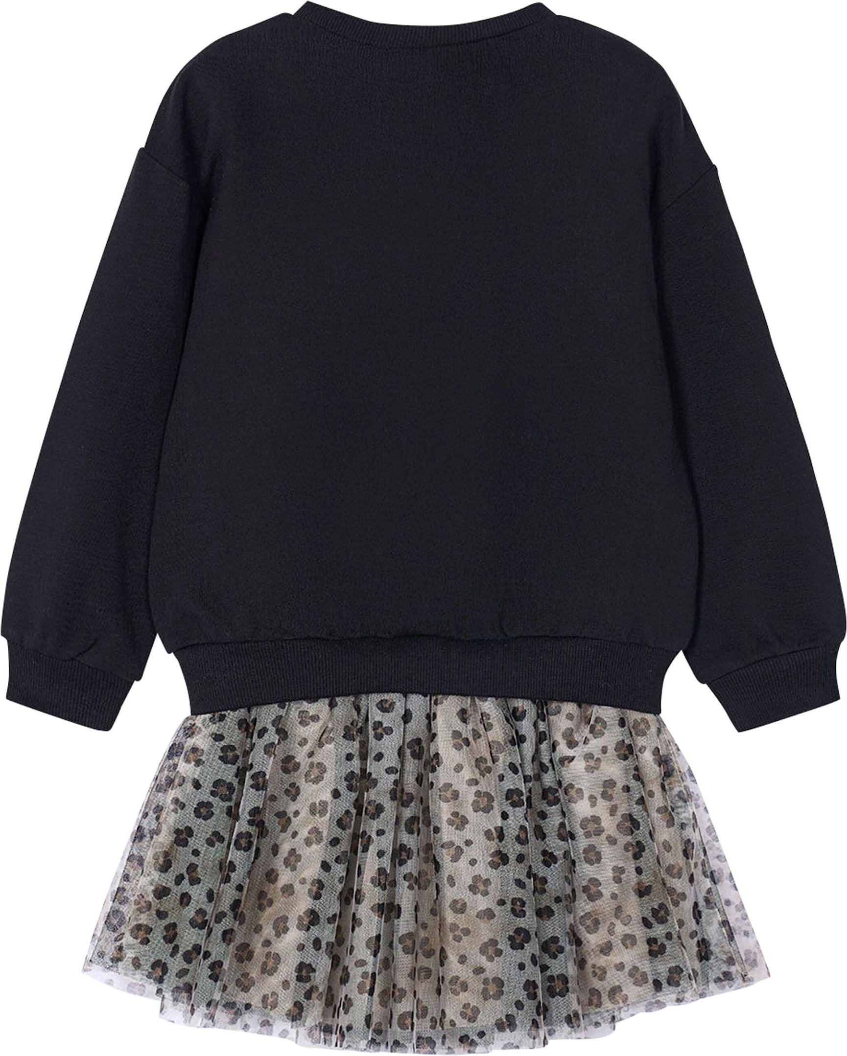 Mayoral 2-tlg. Set Sweatshirt und Tüllrock Leoprint