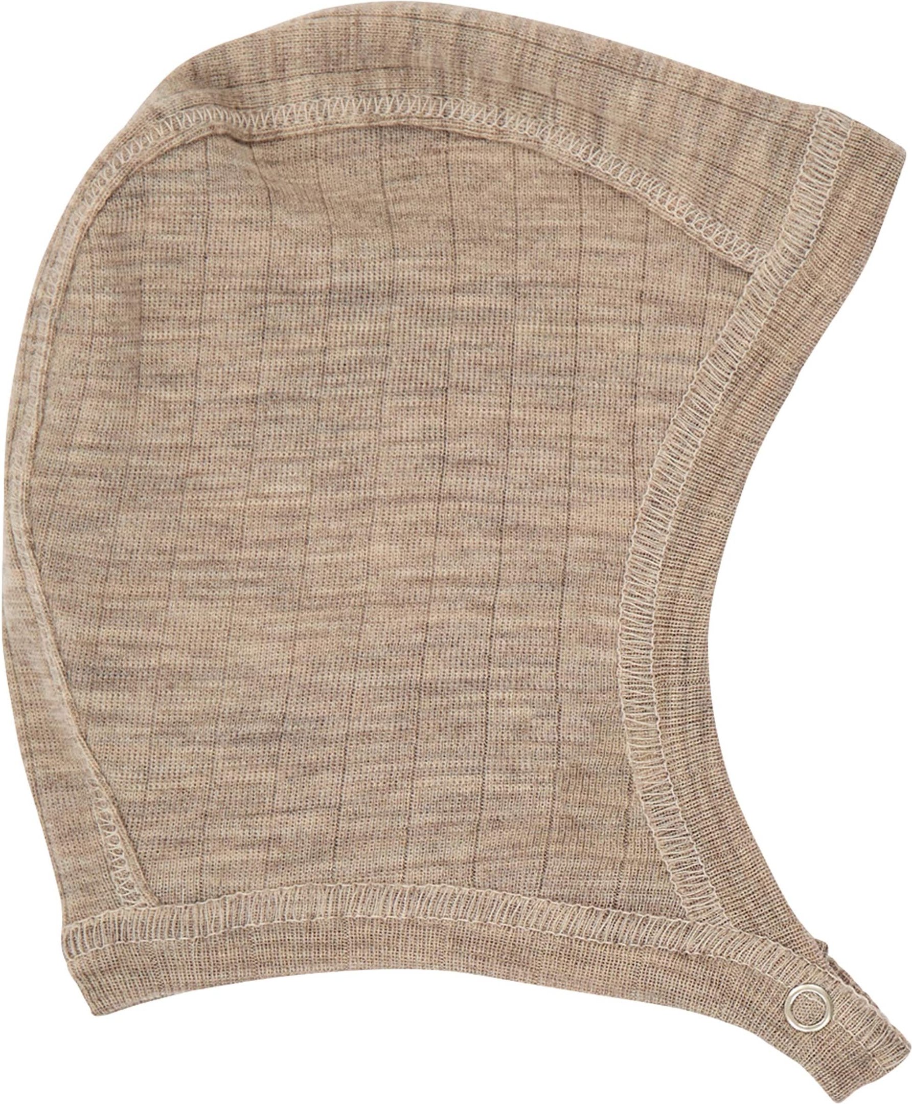 Müsli Woll-Erstlingsmütze Rippqualität Merinowolle