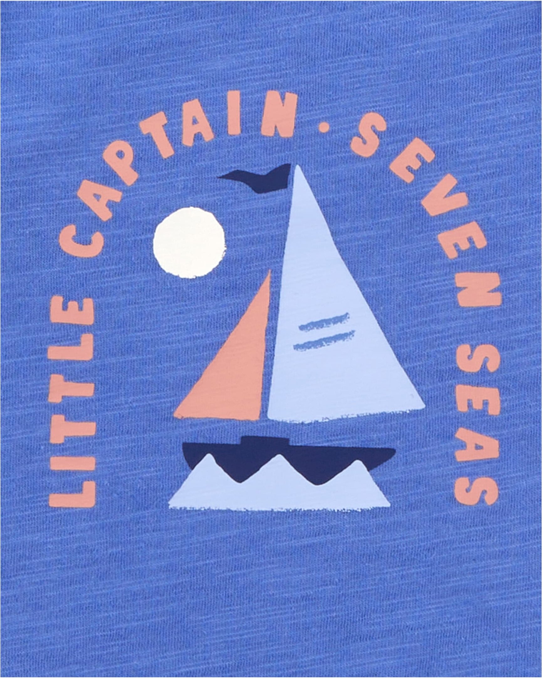 Carter's 5er-Pack Bodys kurzarm Boote Wale