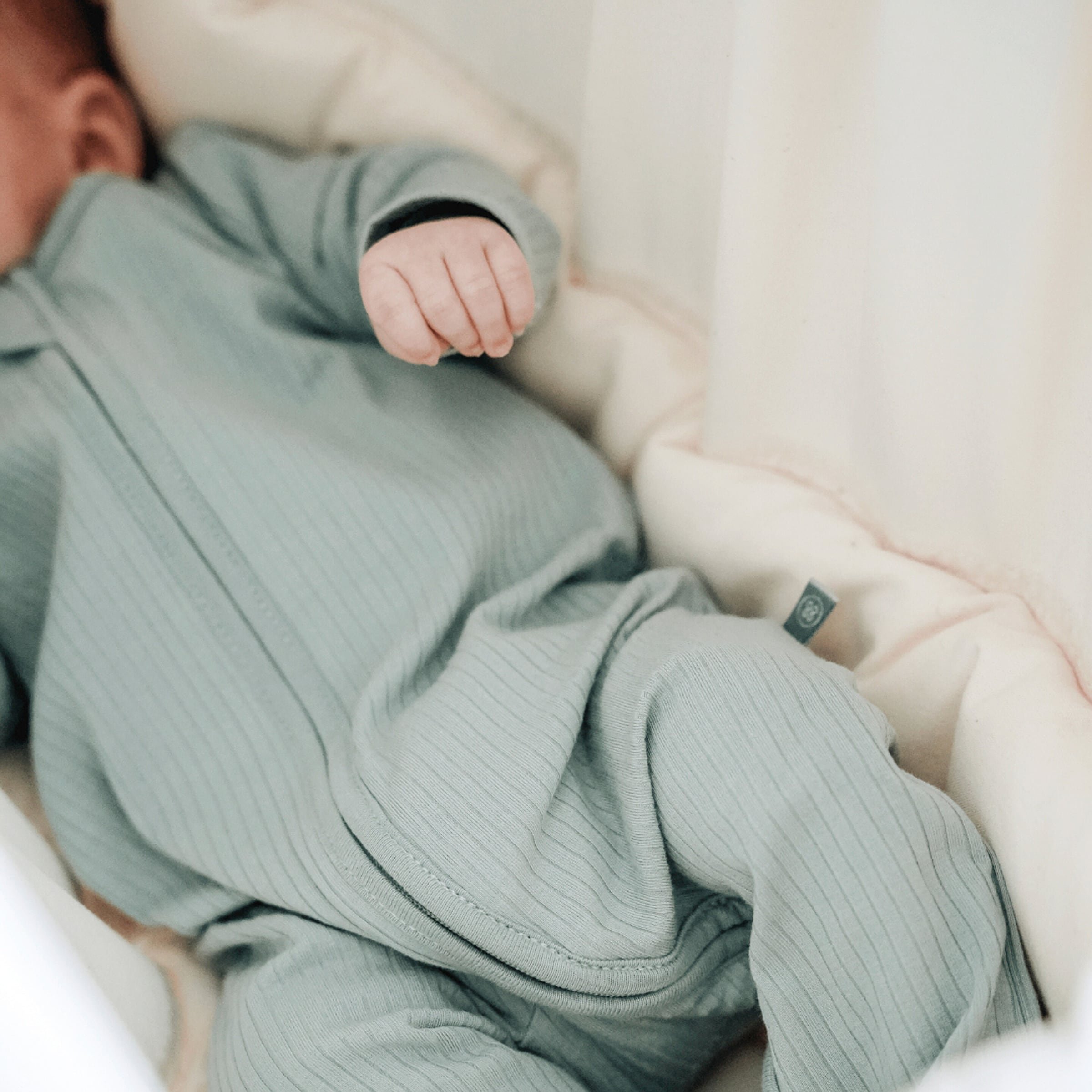 Emma & Noah Schlafoverall mit Fuß Rippqualität