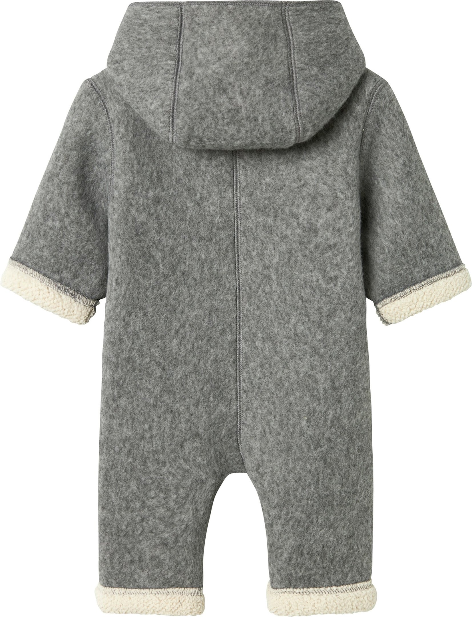 Name It Overall mit Kapuze Wollwalk-Optik Teddyfell