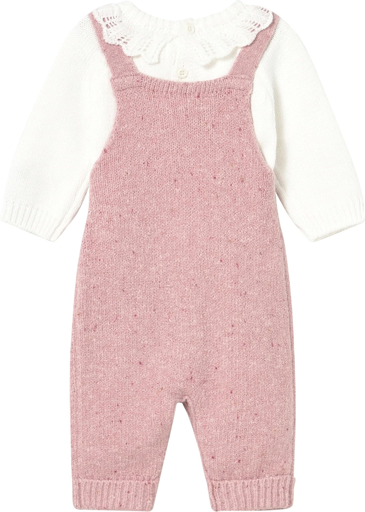 Mayoral 2-tlg. Set Pullover mit Kragen und Strick-Latzhose