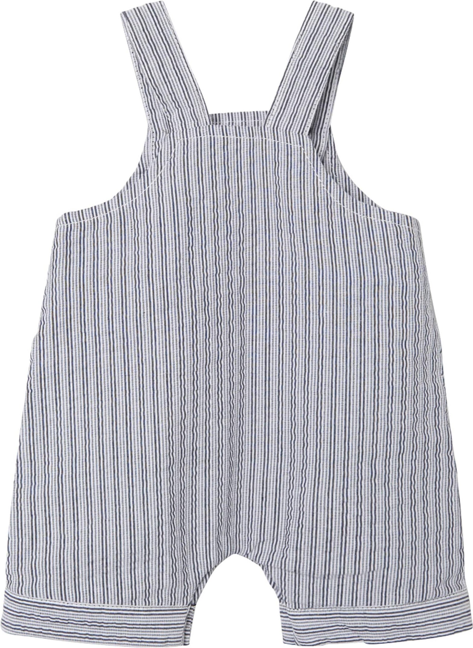 Name It Seersucker-Latzhose kurz Ringel