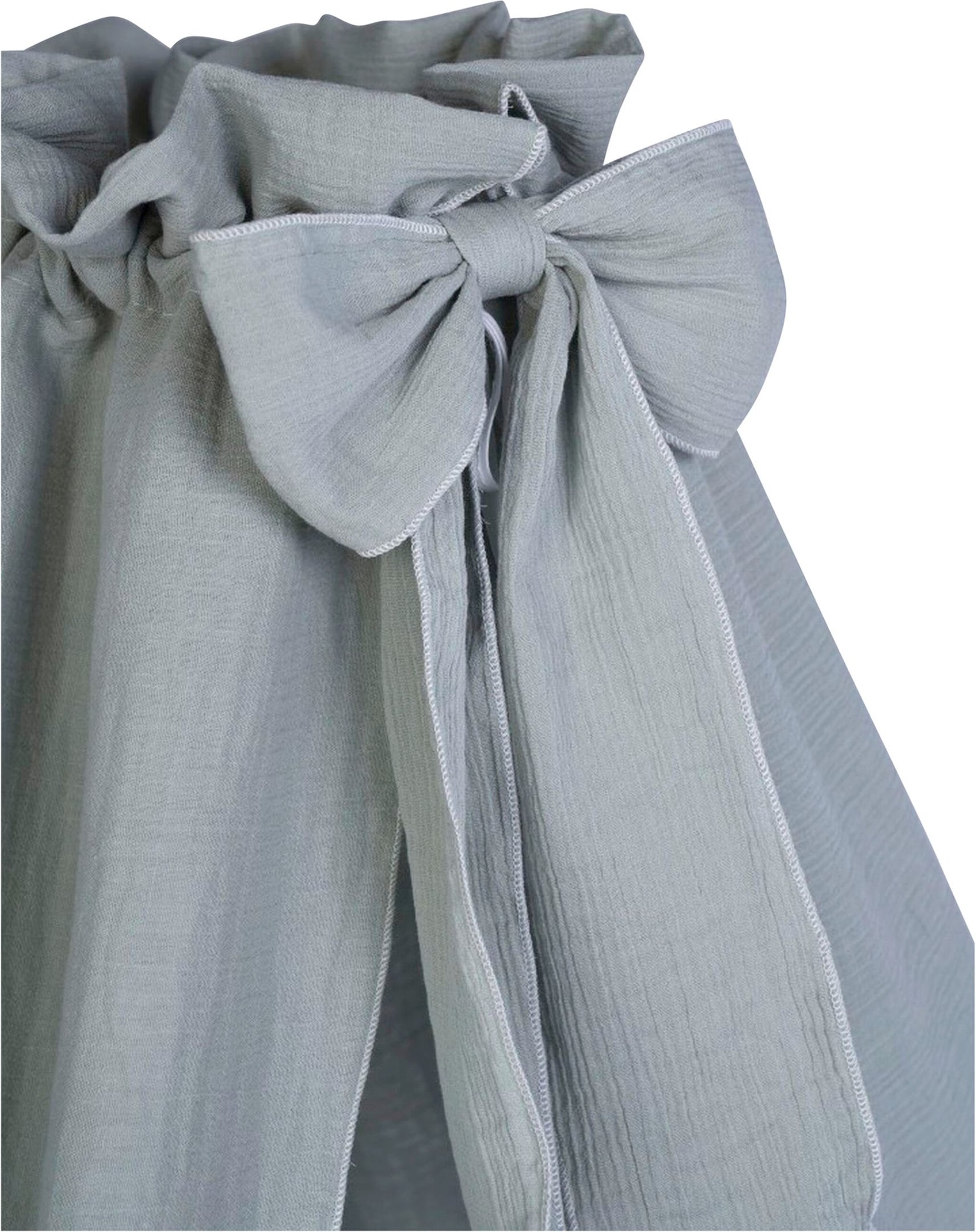 Thumbnail - Mionido Textiles Set für Stubenwagen Musselin Uni Schleife