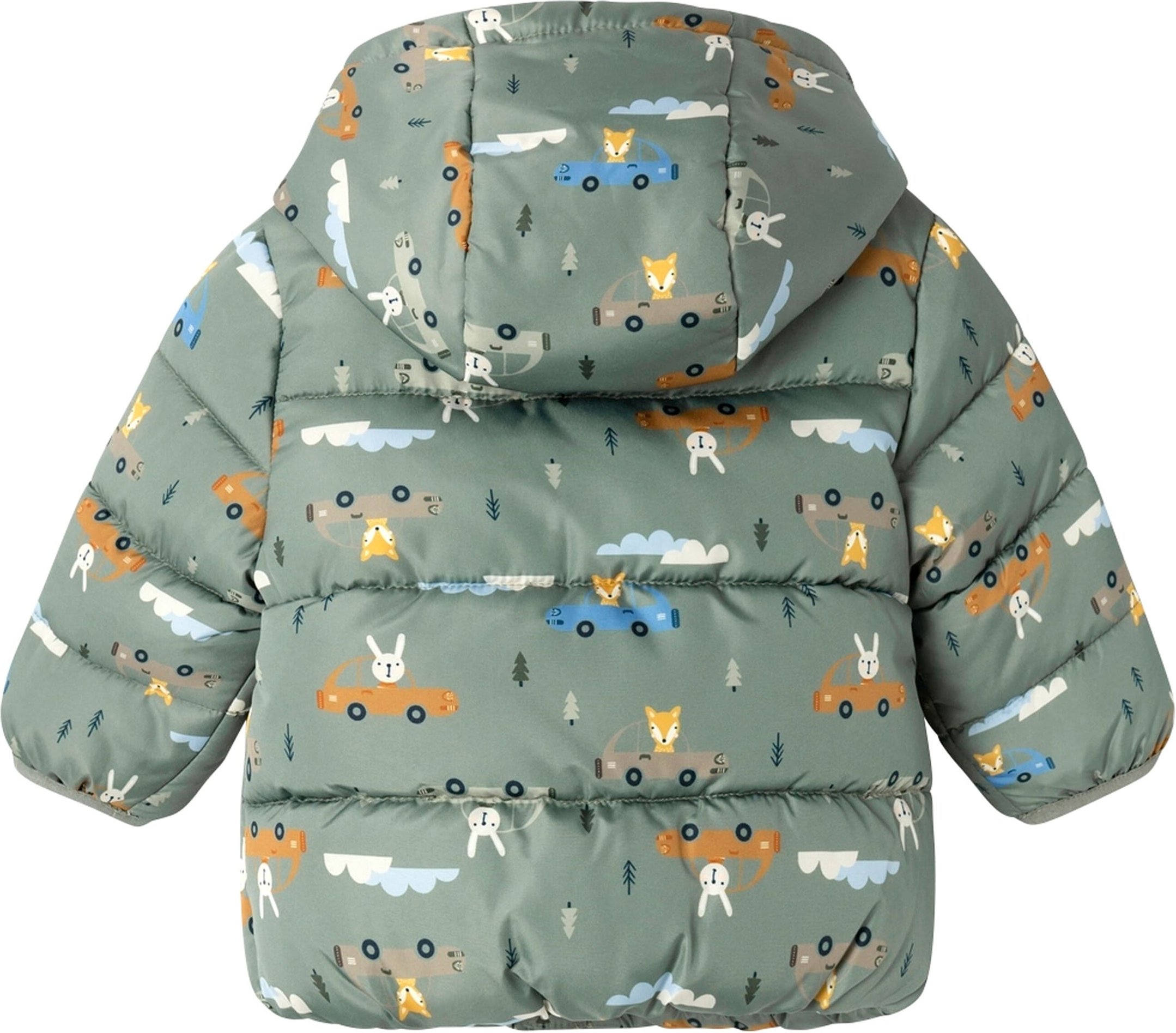 Name It Steppjacke mit Kapuze Tiere Autos