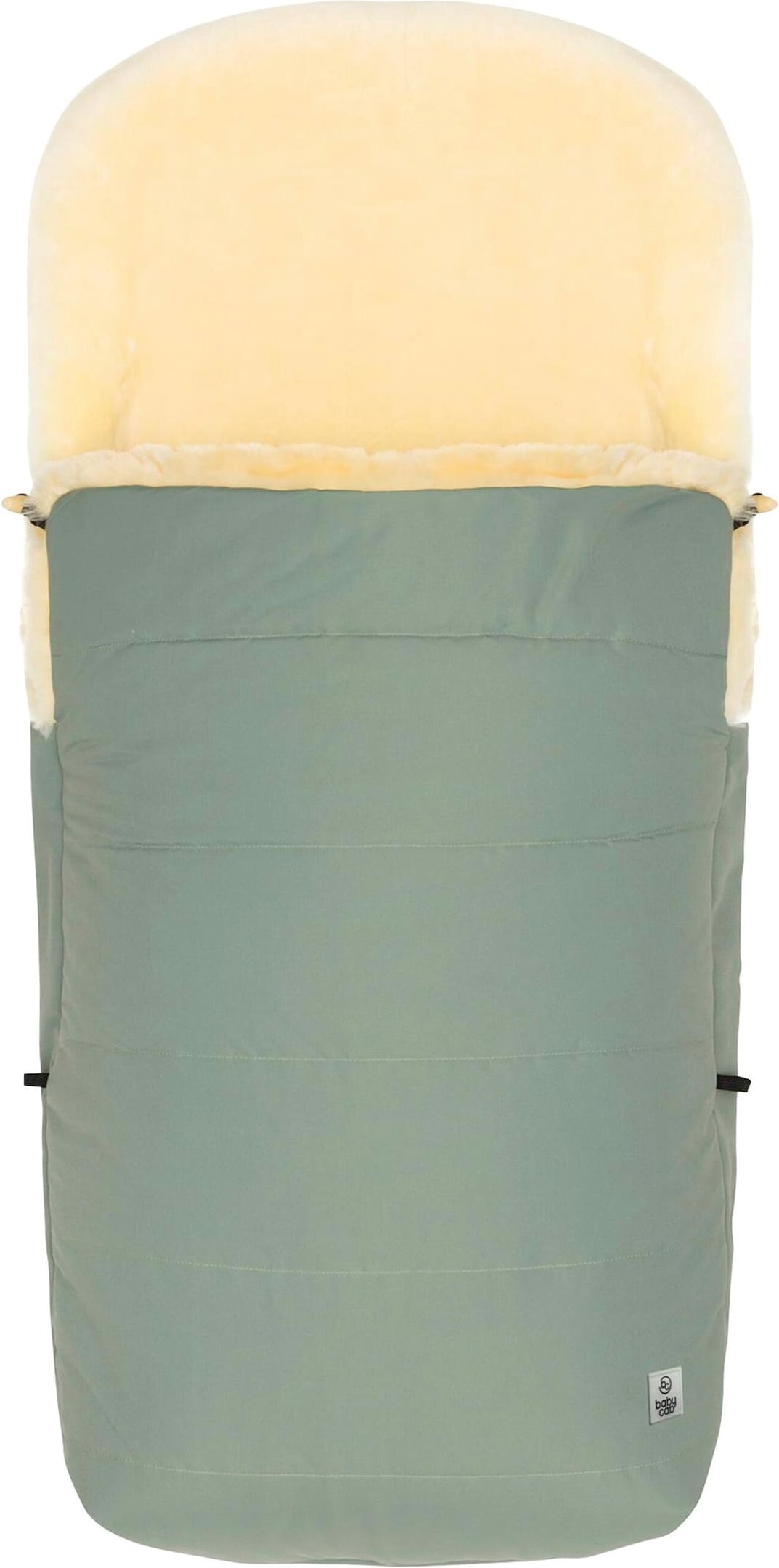 Babycab Winterfußsack Lammfell Lille für Kinderwagen, Buggy gruen