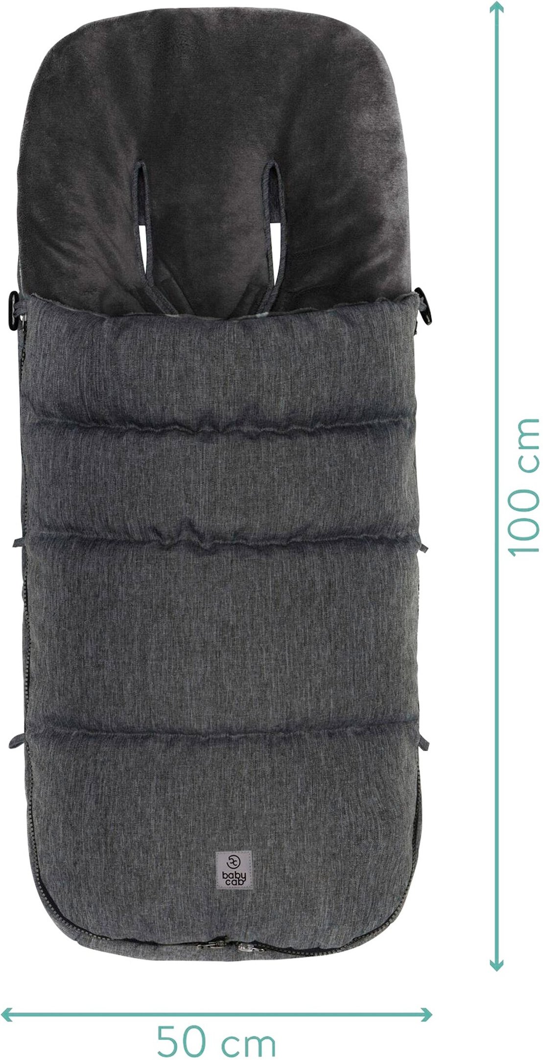 Babycab Winterfußsack Kemi für Kinderwagen, Buggy grau