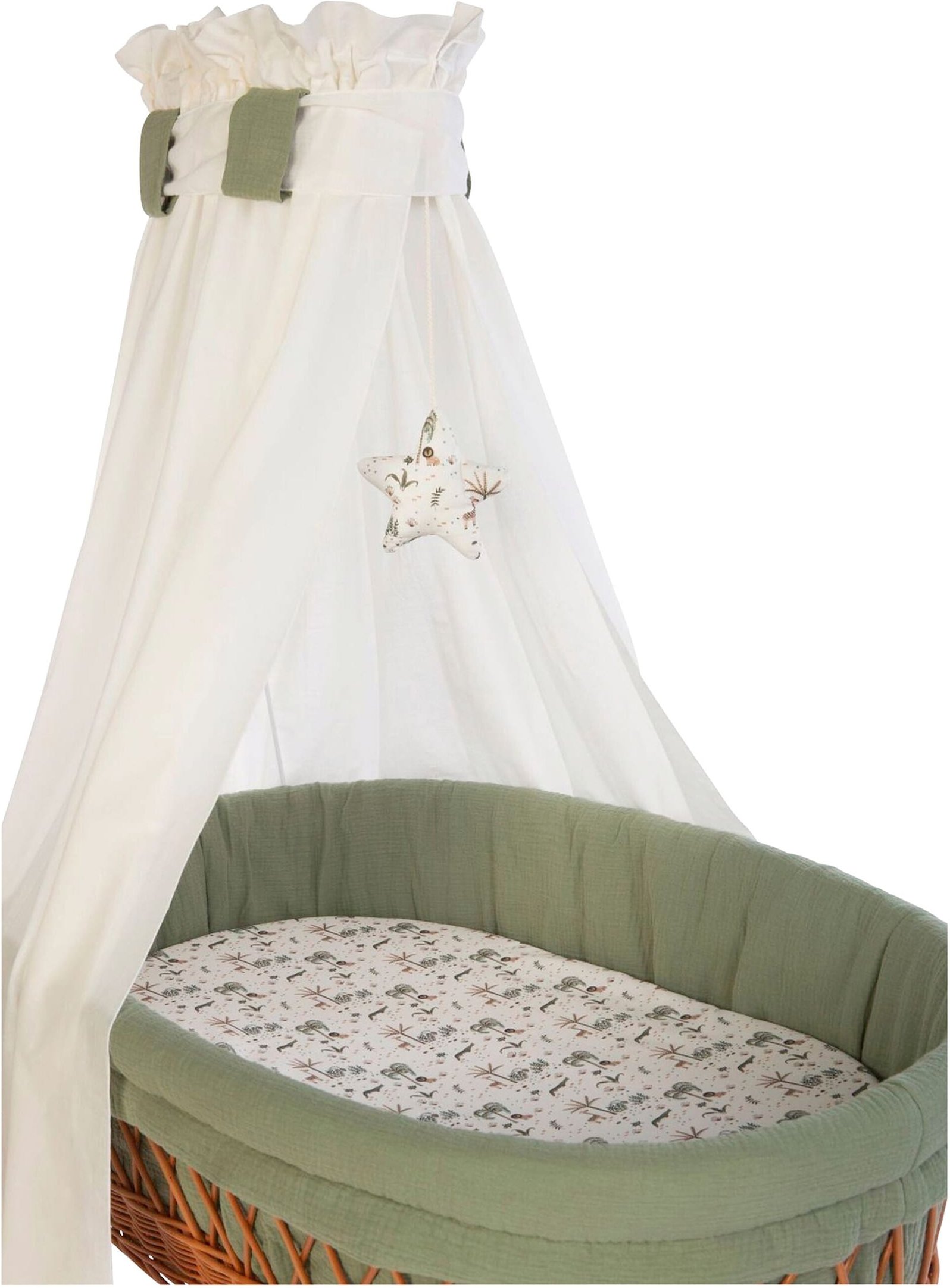 Mionido Stubenwagen Lounge mit Bettwäsche