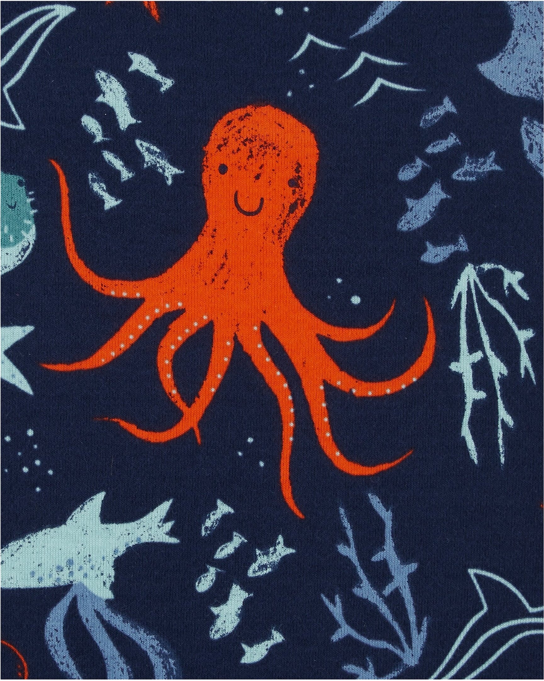 Carter's 3-tlg. Set Body ohne Arm, Shorts und Spieler Meerestiere