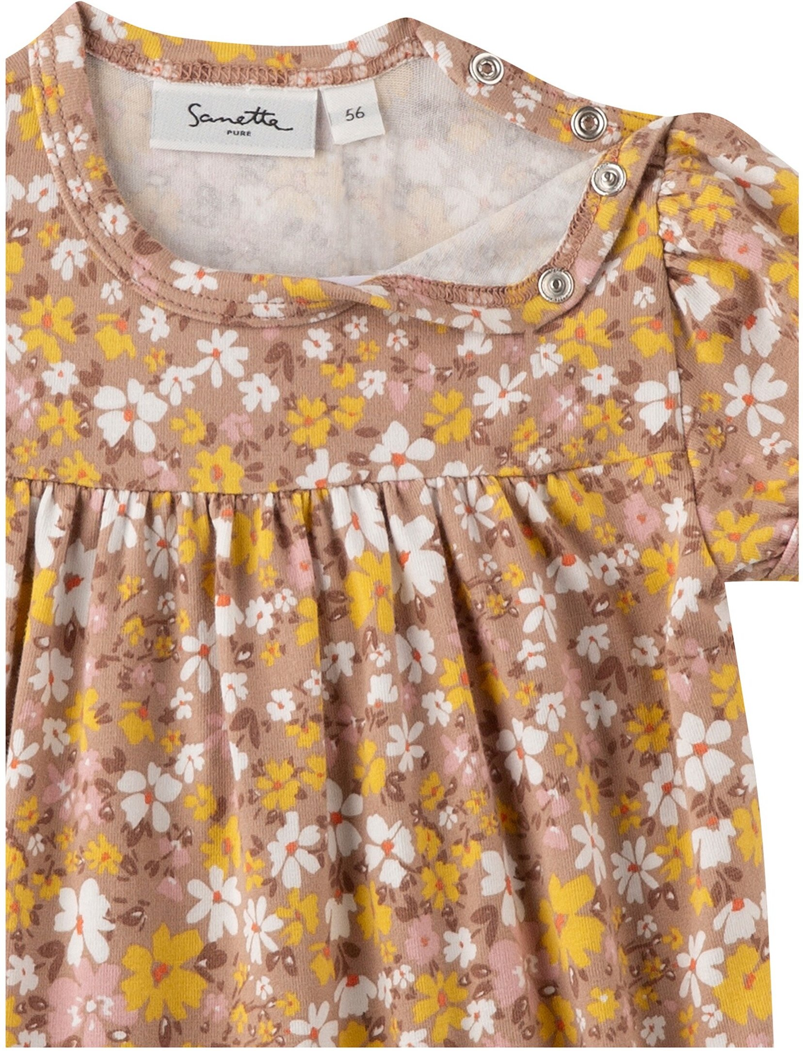 Sanetta Pure Pure Body kurzarm Blumen