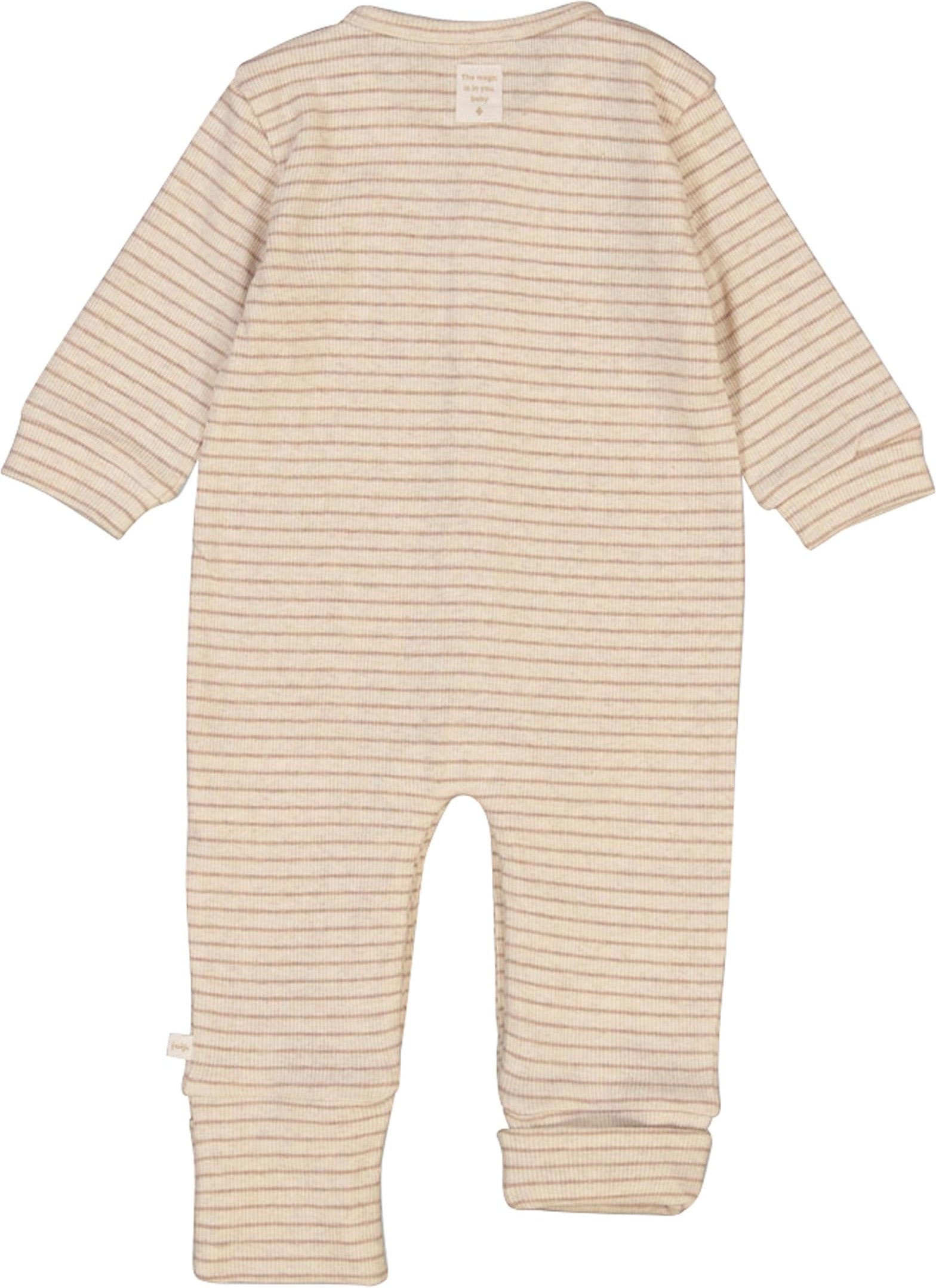 Feetje Overall mit Klappfuß Ringel Rippqualität