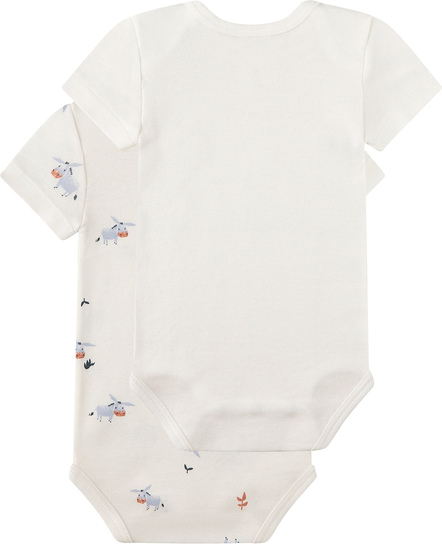 Thumbnail - Sanetta 2er-Pack Bodys kurzarm Esel