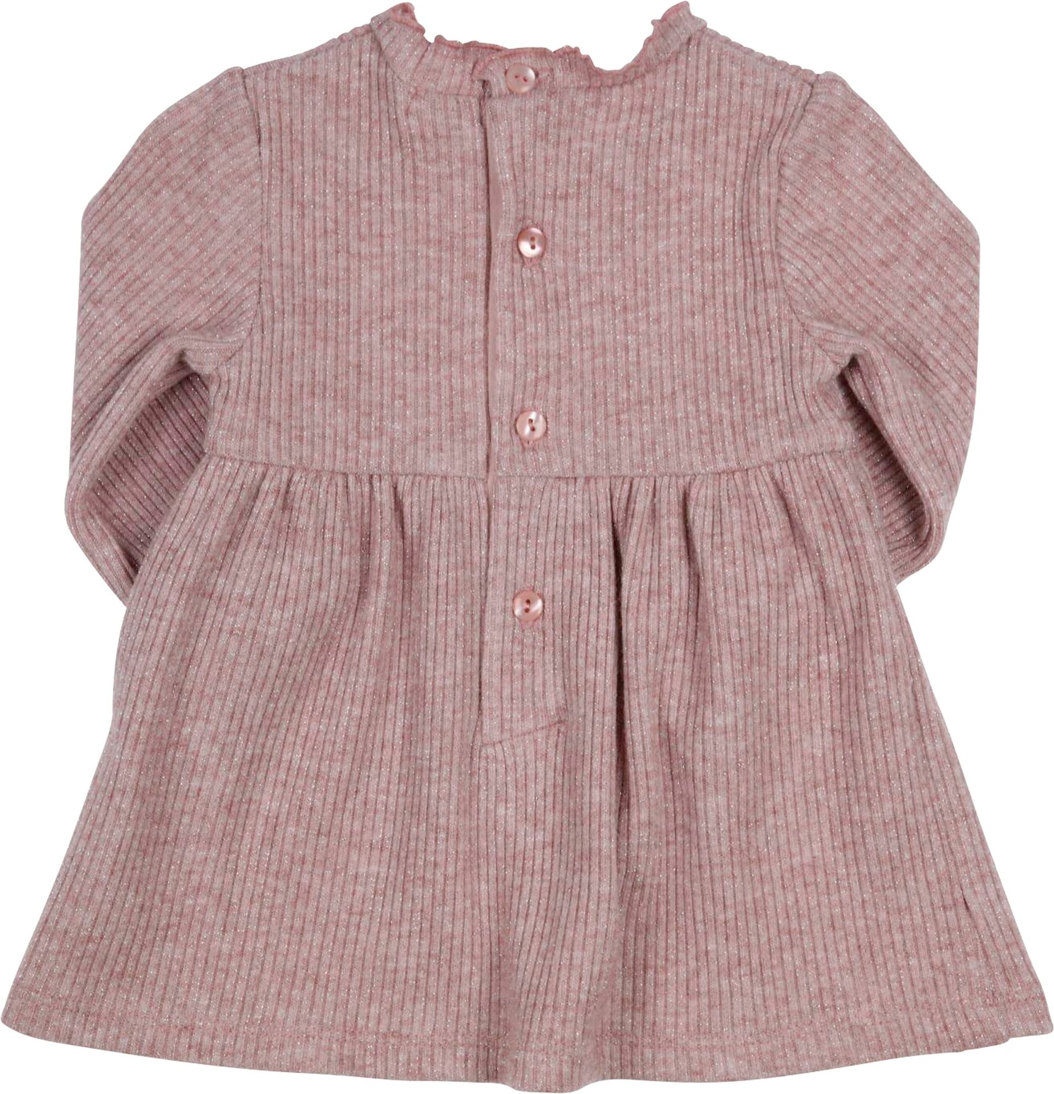 Gymp Strickkleid langarm mit Lurex Rippqualität