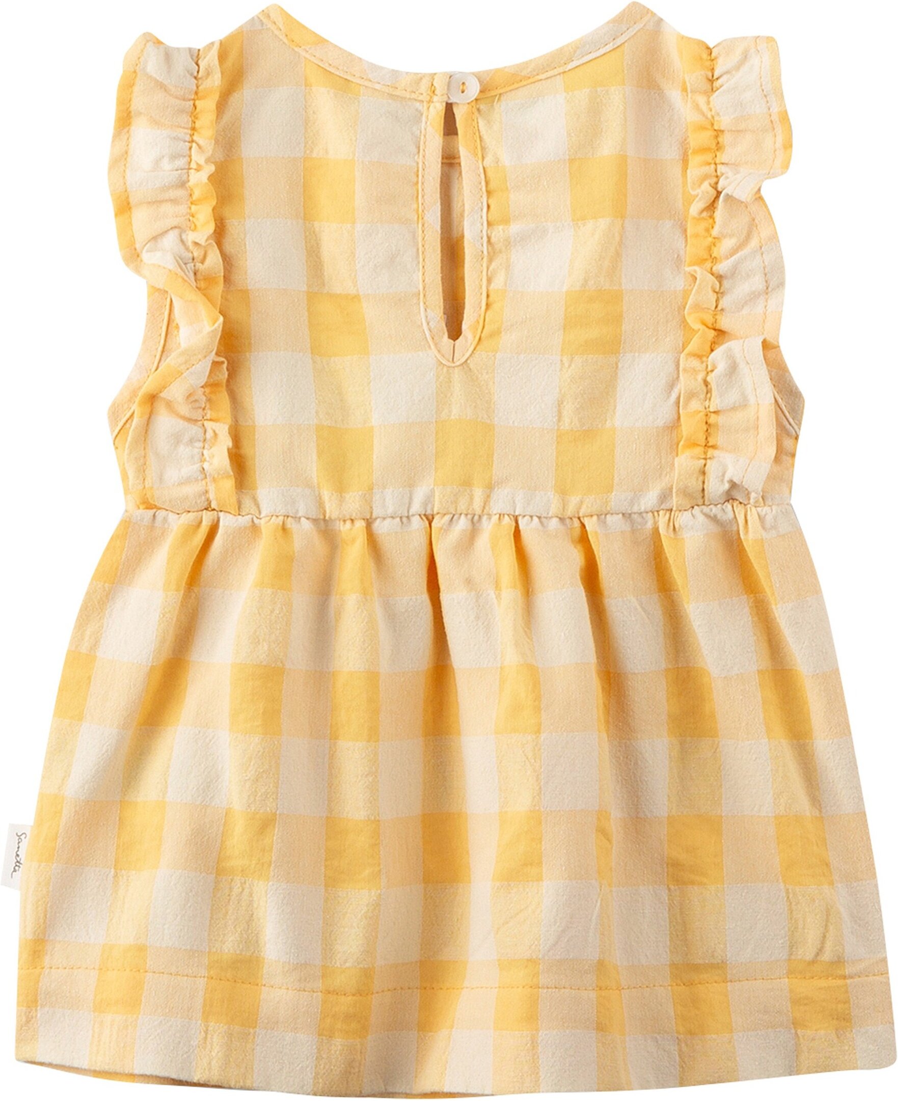 Sanetta Pure Pure Kleid ohne Arm Karo Rüsche