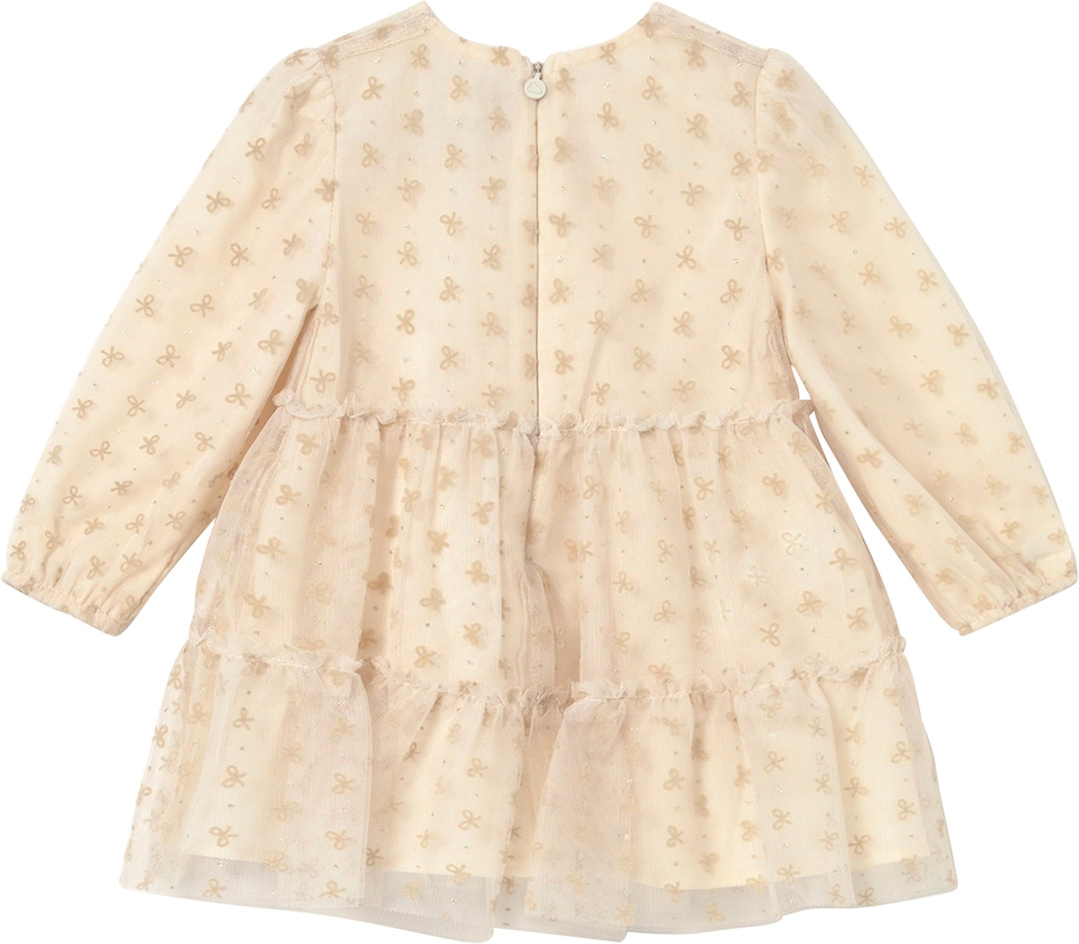 Mayoral Tüllkleid langarm Glitzer-Schleifen