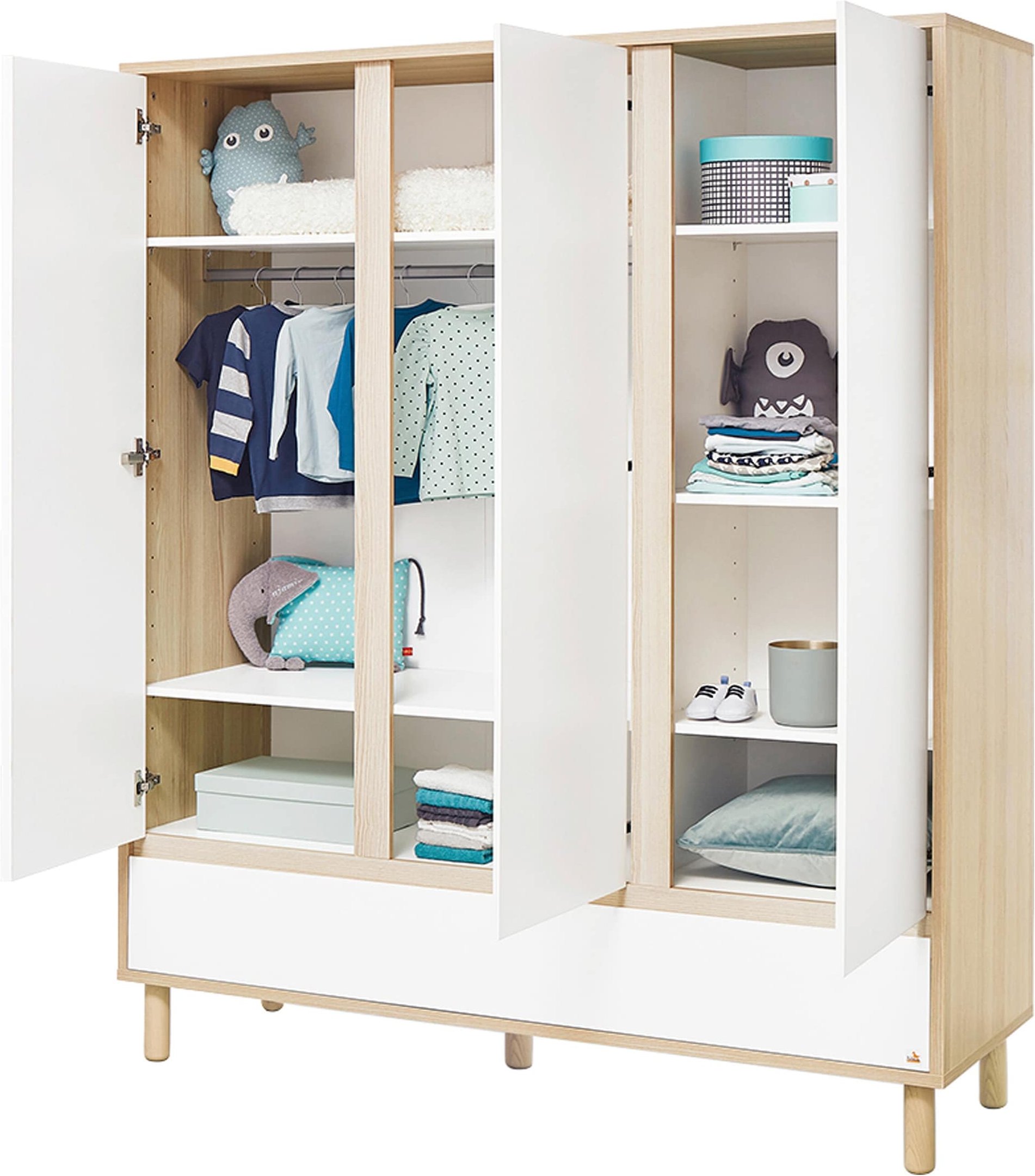 Thumbnail - Pinolino Kleiderschrank Round groß 3-türig