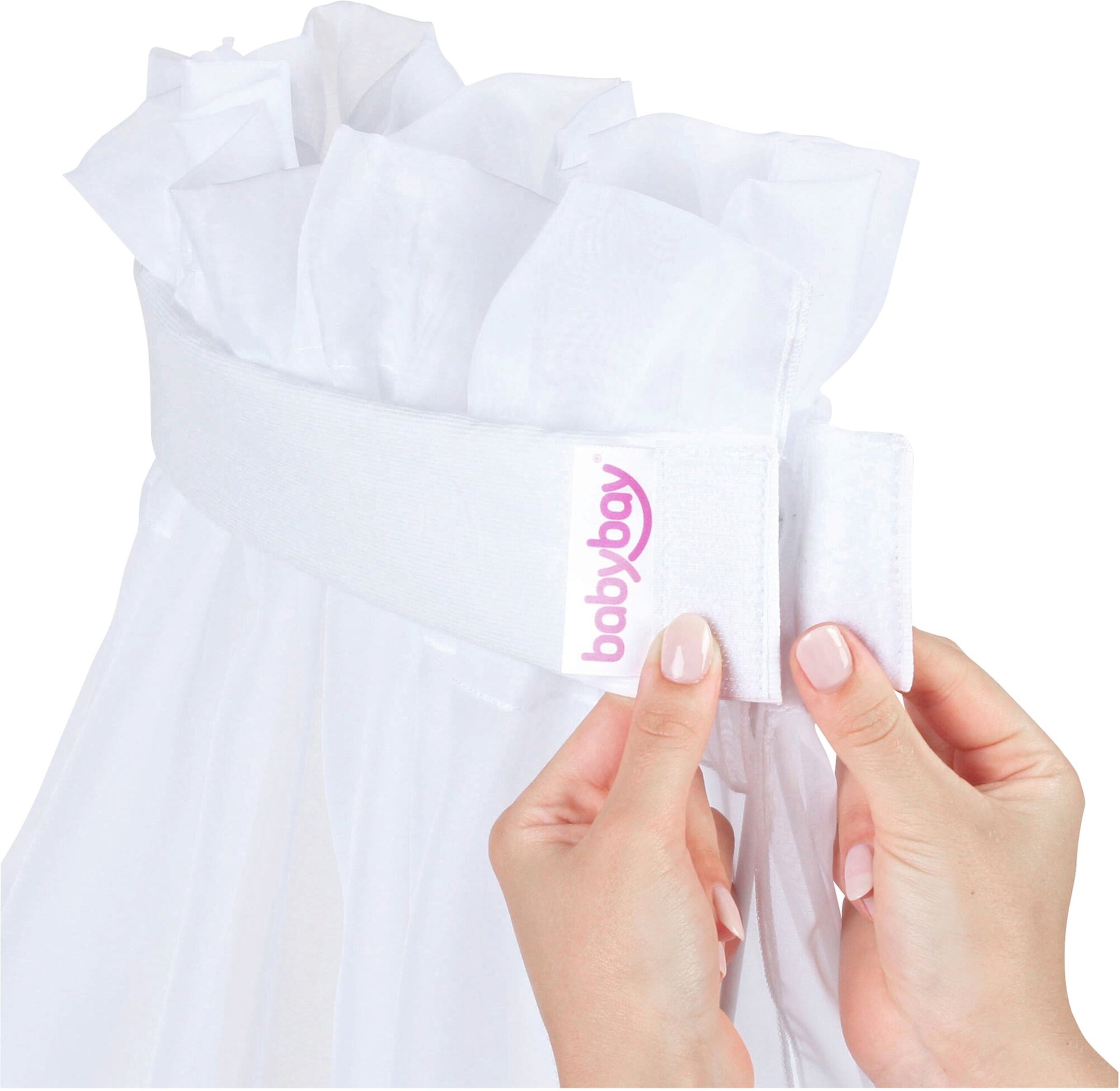 Babybay® Himmel Piqué mit Band passend für alle babybay Modelle