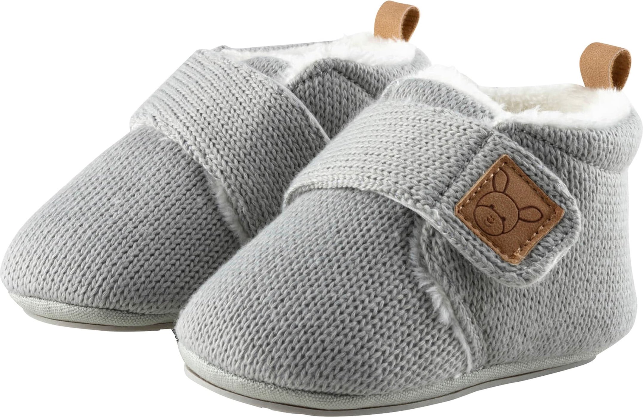 Sterntaler Strick-Krabbel- und Hausschuhe mit Klettverschluss