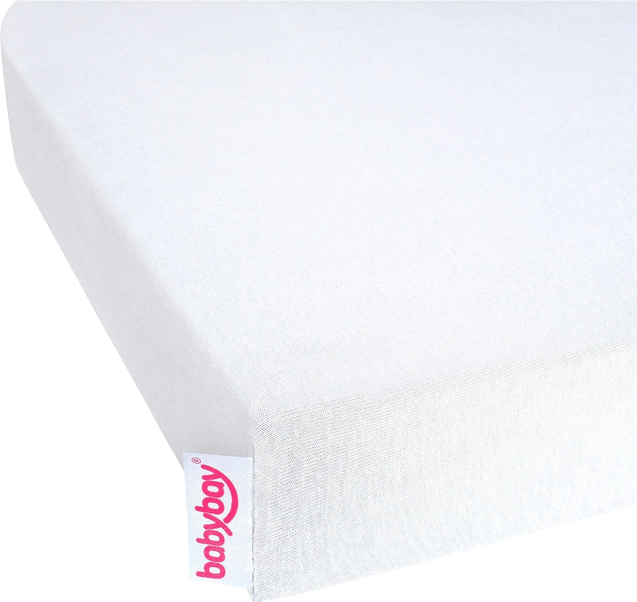 Babybay® Jersey-Spannbetttuch Deluxe wasserdicht für Beistellbett Original 81x42 cm