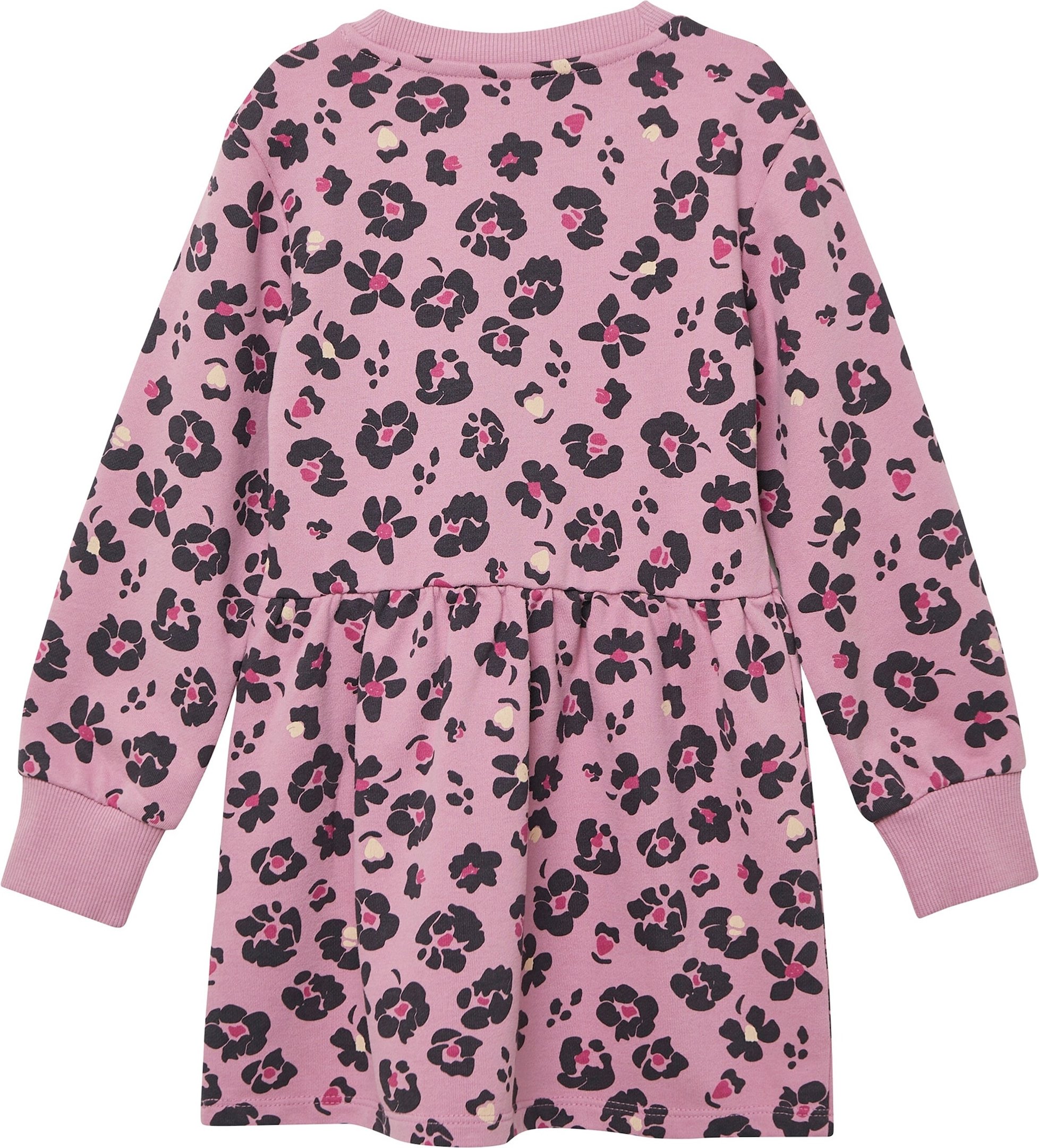 Ausgestelltes Jersey-Kleid mit All-over-Print