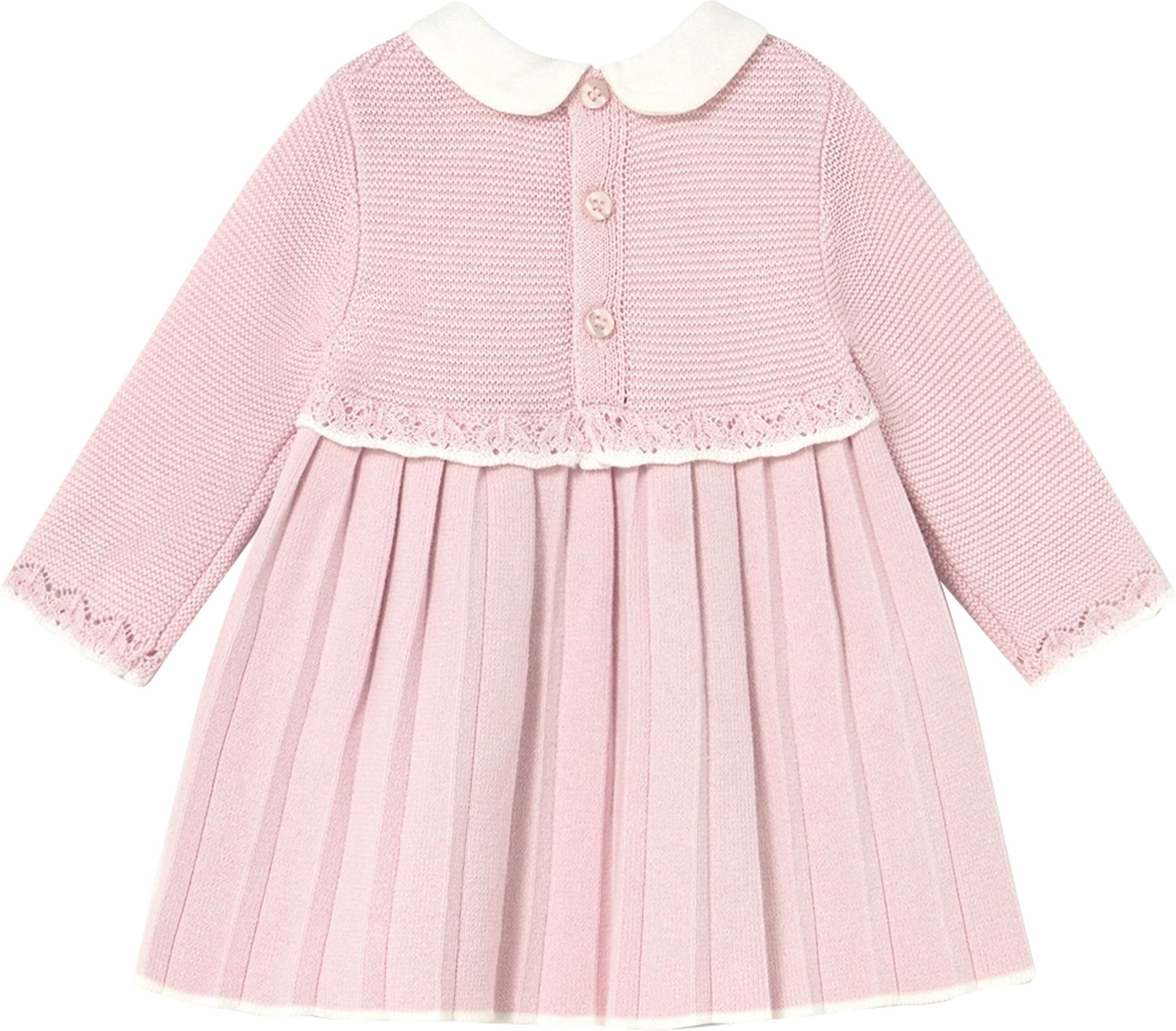 Mayoral Strickkleid langarm mit Bubikragen