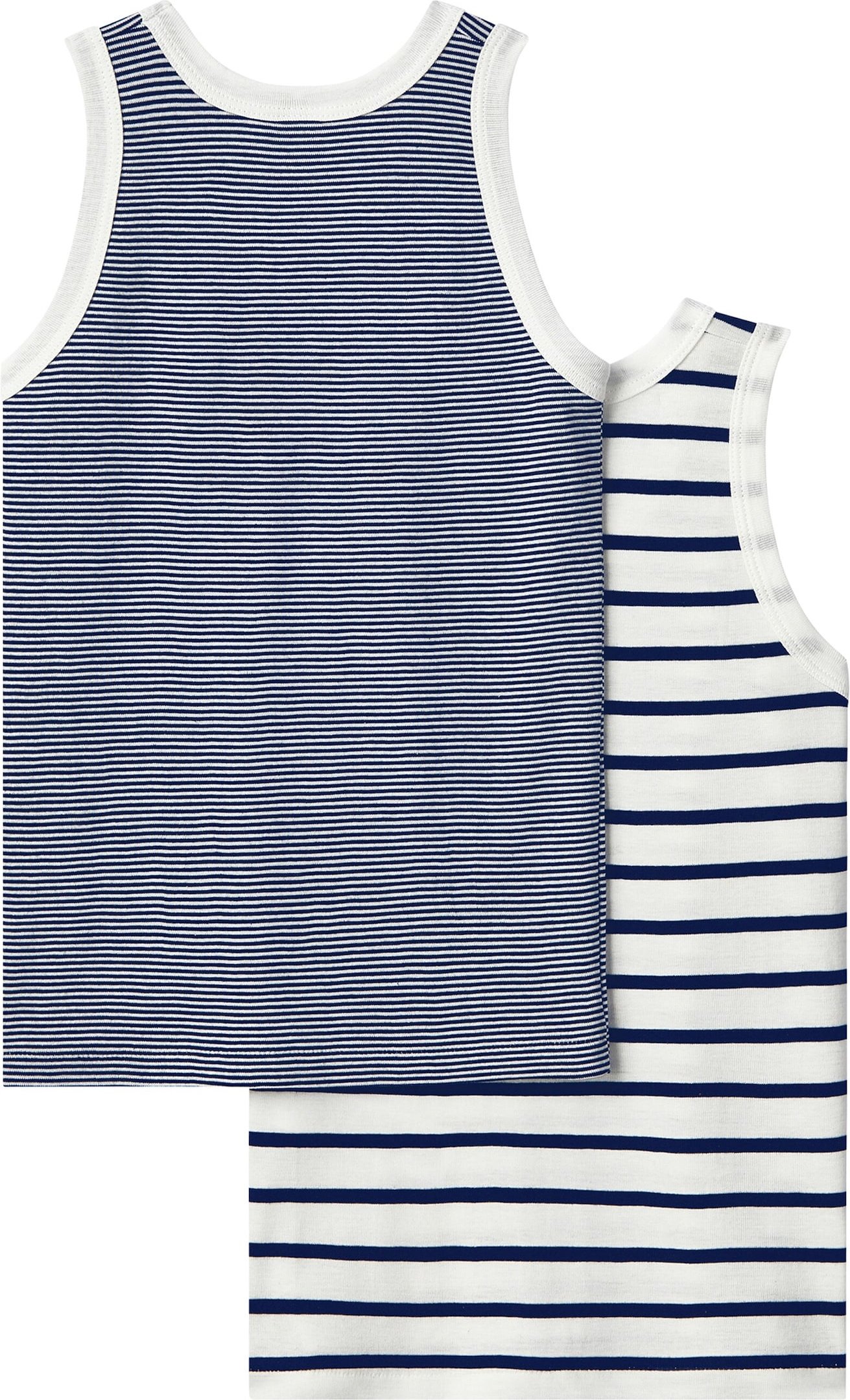 Petit Bateau 2er-Pack Unterhemden Ringel