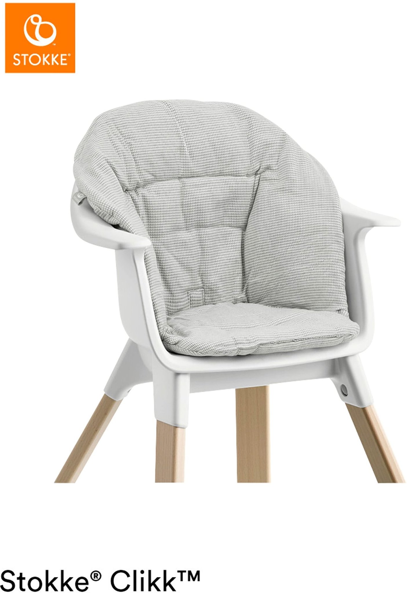 Stokke® Clikk™ Sitzkissen Organic Cotton mit schmutzabweisender Beschichtung