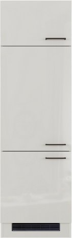 Flex-Well Geräteumbauschrank, »Lund«, LxBxH: 60x200 cm, lichtgrau glänzend