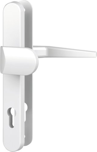 Thumbnail - BASI Türbeschlag, aluminium, weiß - weiss