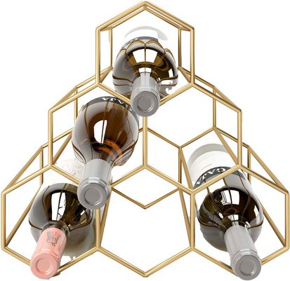 PHOENIX Weinregal »Gloria«, HxBxT: 27 x 29 x 22 cm, für 6 Flaschen - goldfarben