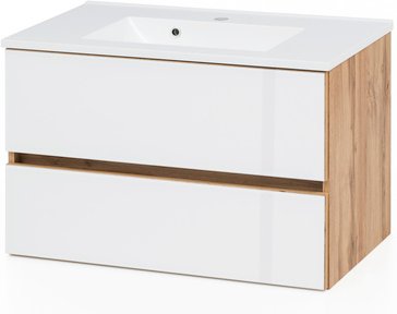 HELD MÖBEL Waschtisch »Helsinki«, BxHxT: 80 x 54 x 47 cm - weiss